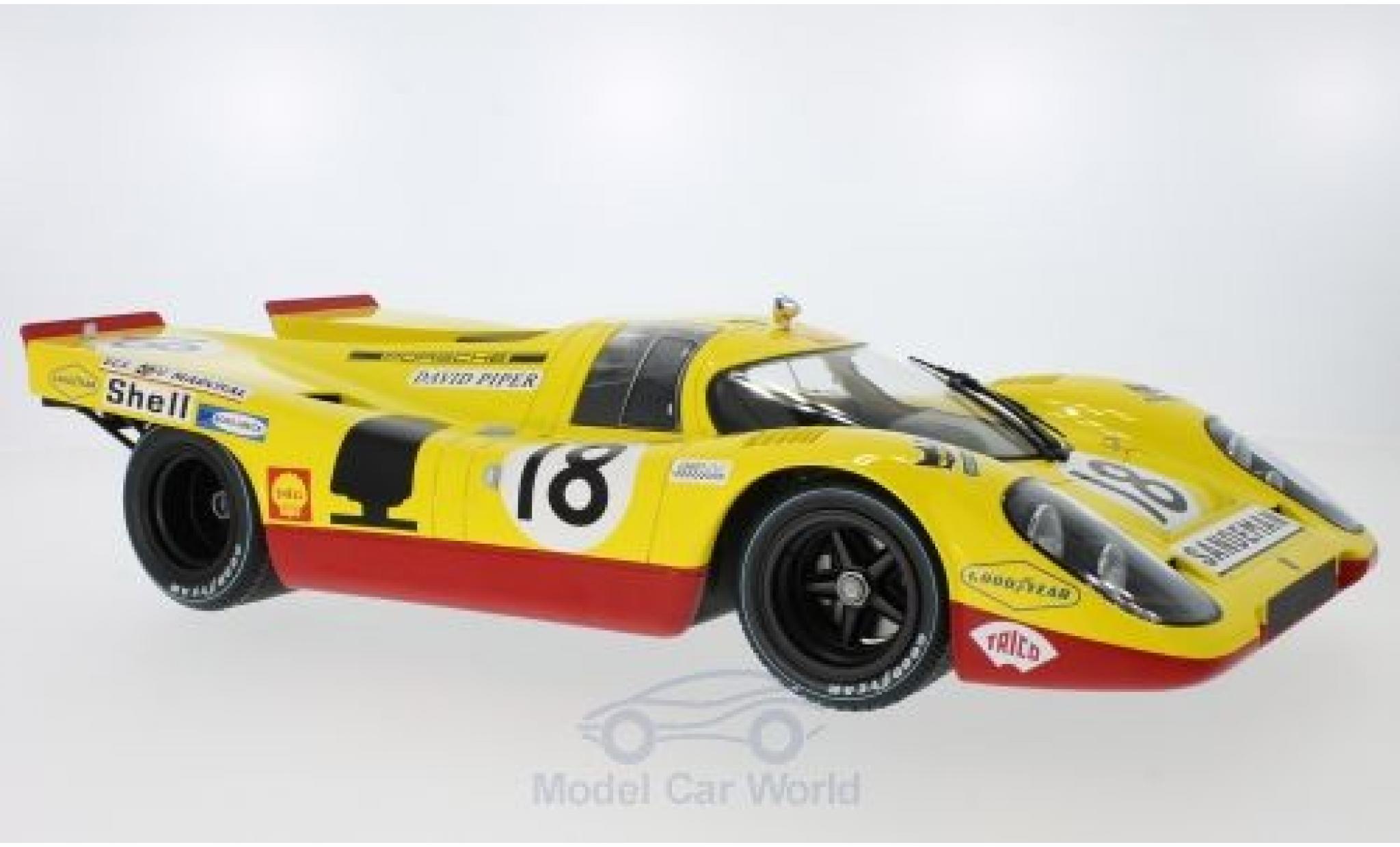 Porsche 917 1970 1/12 Minichamps K No.18 AAW Racing Team With David Piper 24h Le Mans 1970 D.Piper/G.van Lennep modellino in miniatura