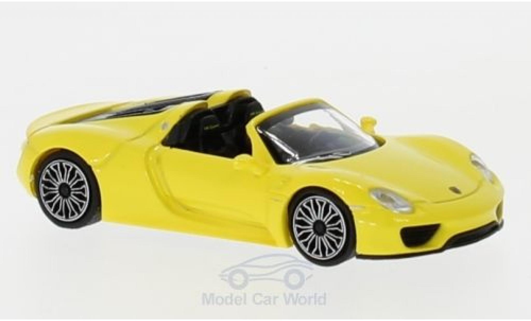 Porsche 918 1/87 Minichamps Spyder giallo 2015 modellino in miniatura