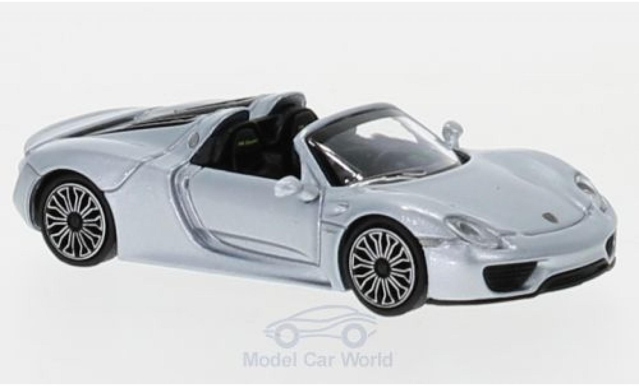 Porsche 918 1/87 Minichamps Spyder grigio 2015 modellino in miniatura