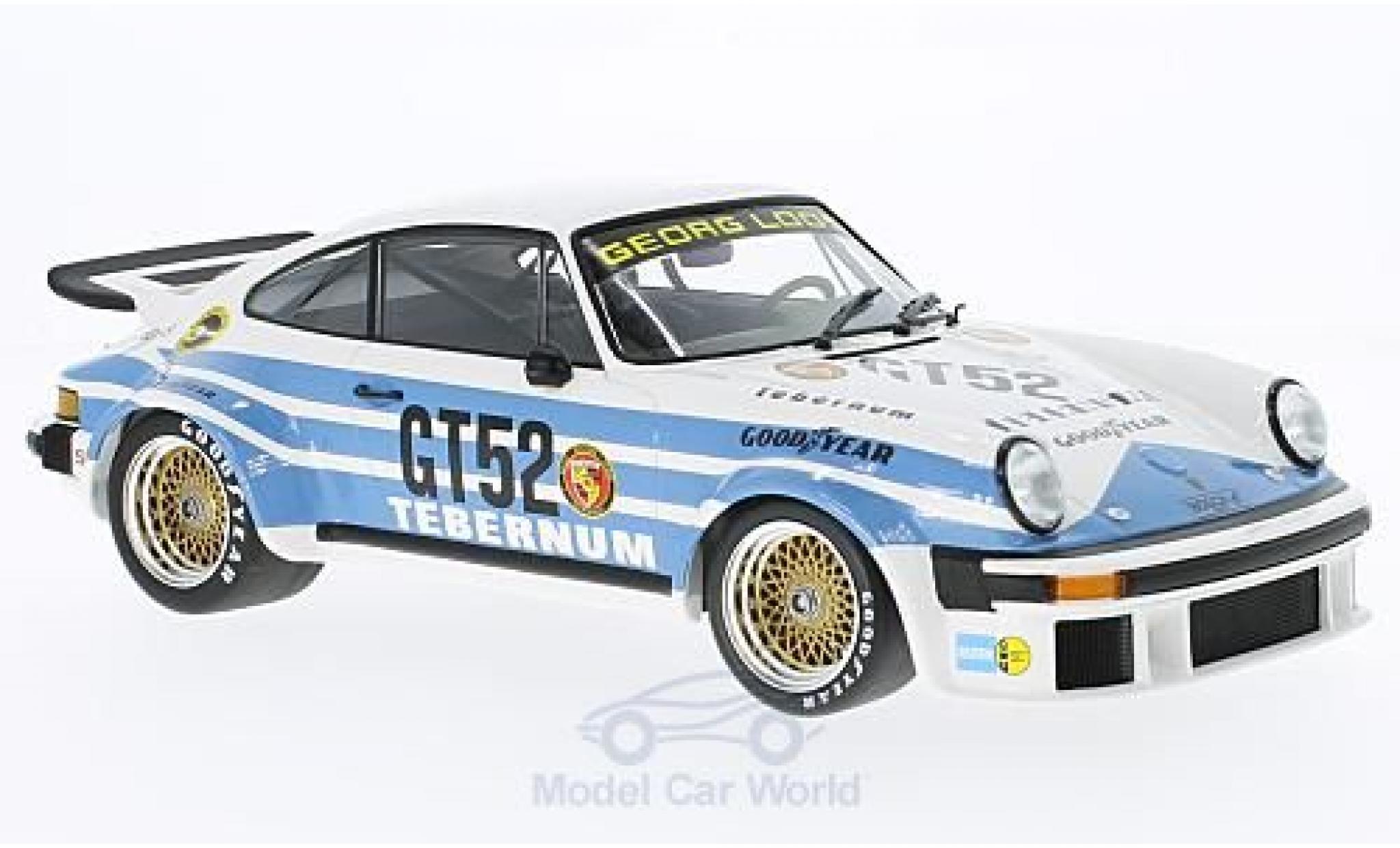 Porsche 934 1976 1/18 Minichamps No.52 Tebernum Racing Team 300 Km Nürburgring 1976 T.Schenken modellino in miniatura