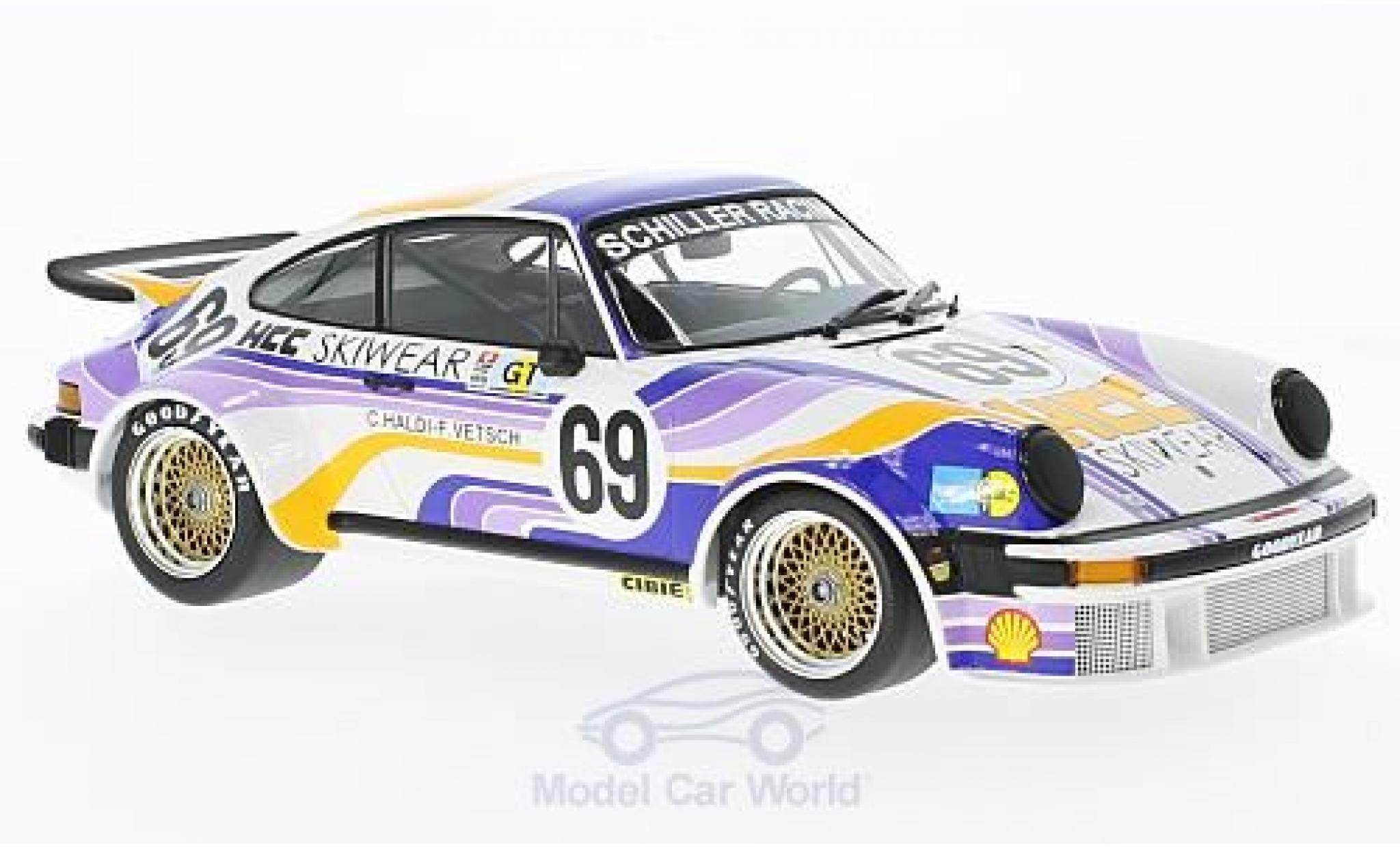 Porsche 934 1976 1/18 Minichamps No.69 Schiller Racing Team 24h Le Mans 1976 C.Haldi/F.Vetsch modellino in miniatura