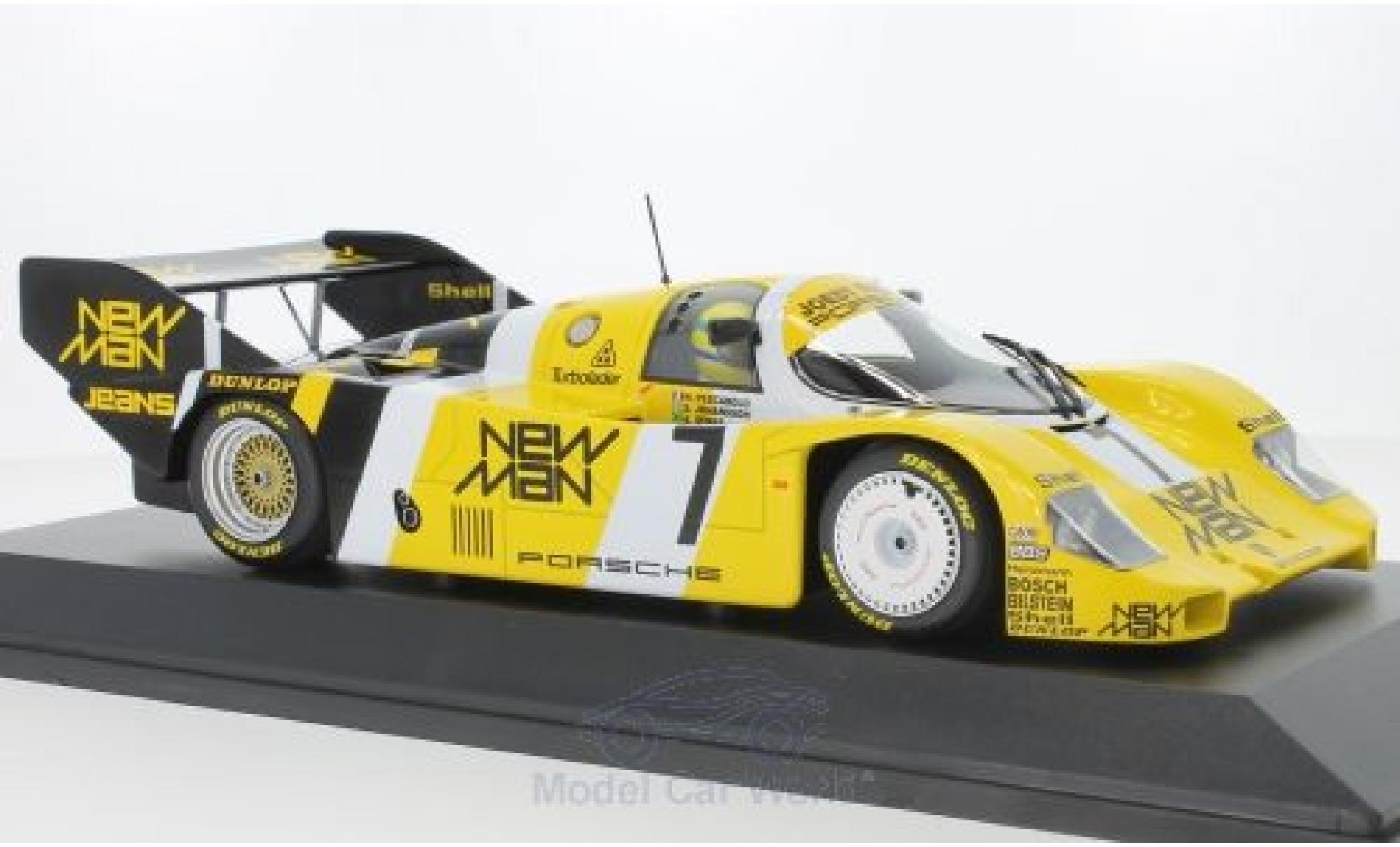 Porsche 956 1984 1/18 Minichamps K No.7 Joest Racing 1000 Km Nürburgring 1984 Ayrton Senna Collection mit Figur H.Pescarolo/S.Johansson/A.Senna modellino in miniatura
