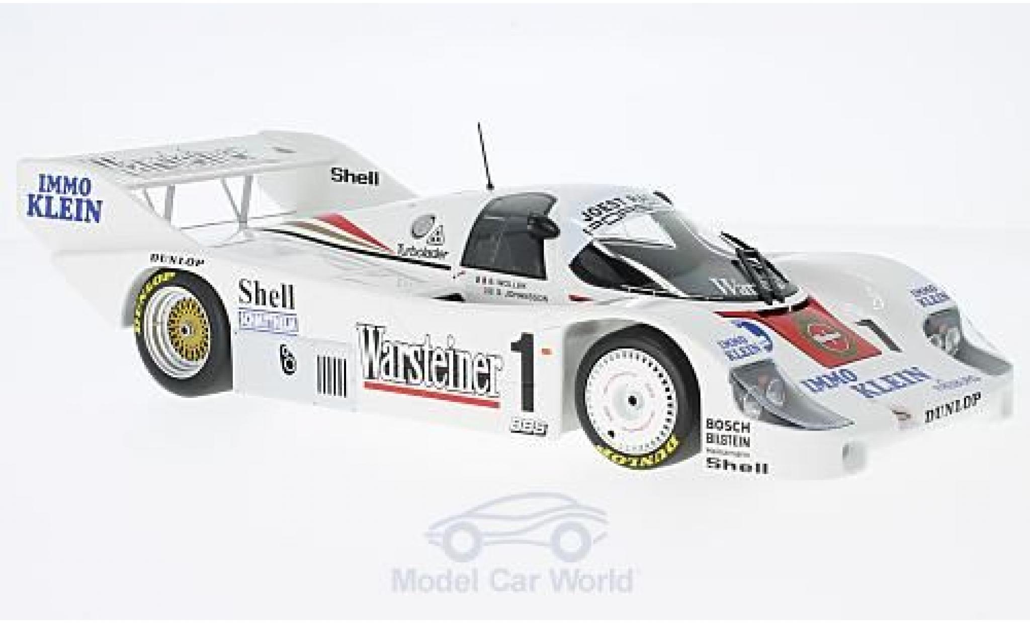 Porsche 956 1986 1/18 Minichamps K No.1 Joest Racing Warsteiner DRM Zolder 1986 B.Wollek modellino in miniatura