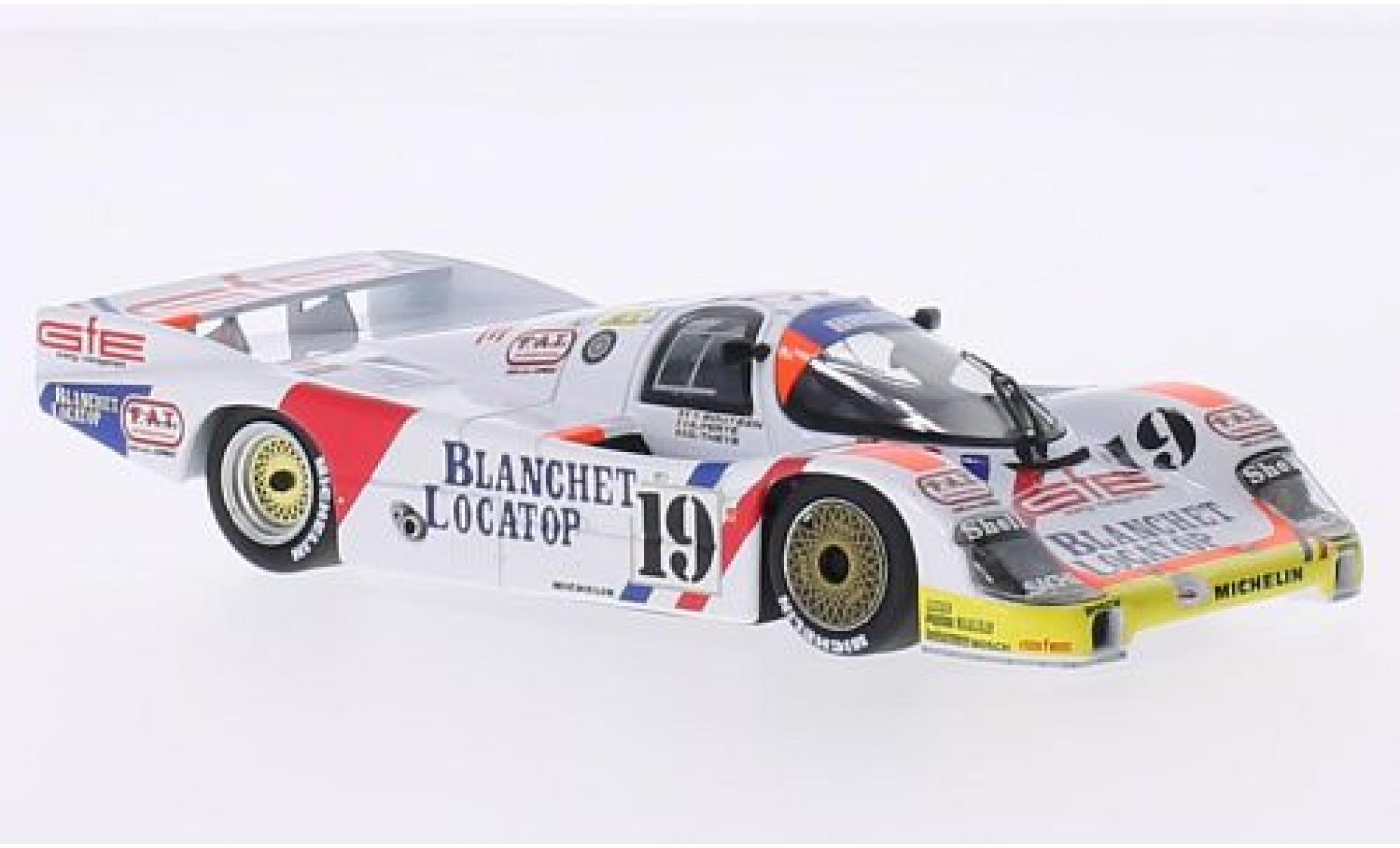 Porsche 956 1986 1/43 Minichamps L No.19 Brun Motorsport Blanchet Locatop 24h Le Mans 1986 T.Boutsen/D. Theys/A.Ferte modellino in miniatura