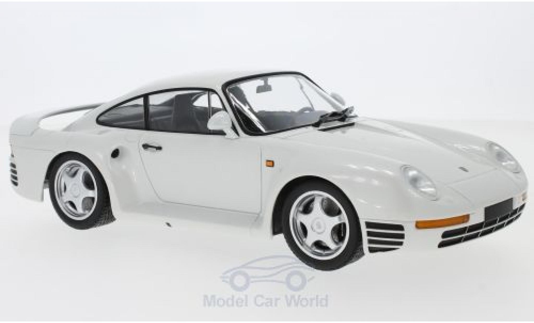 Porsche 959 1987 1/18 Minichamps metallico bianco 1987 modellino in miniatura
