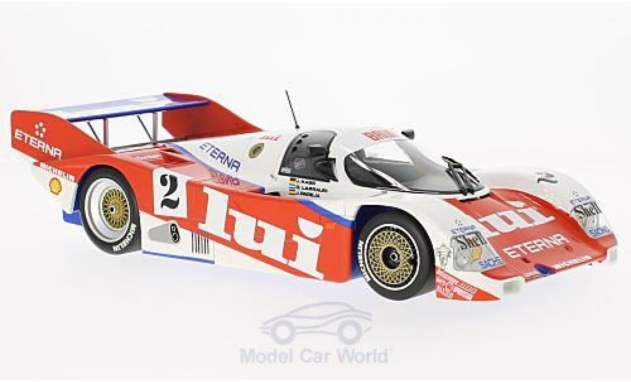 Porsche 962 1987 1/18 Minichamps C No.2 Brun Motorsport Lui 1000 Km Nürburgring 1987 J.Mass/O.Larrauri/J.Pareja modellino in miniatura