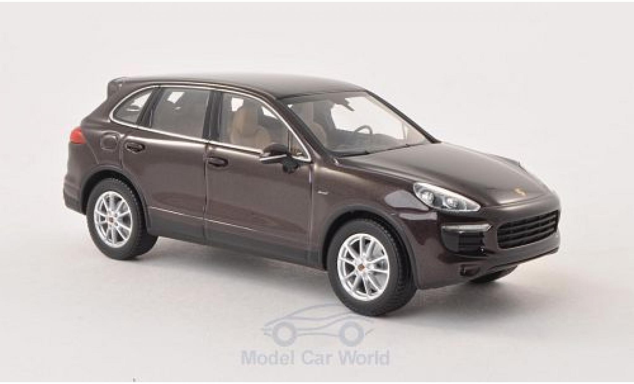 Porsche Cayenne 1/43 Minichamps metallico marroneee 2014 Diesel (92A) modellino in miniatura