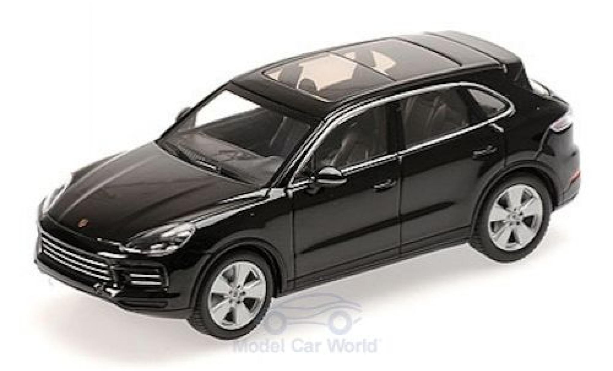 Porsche Cayenne 1/43 Minichamps metallico nero 2017 modellino in miniatura