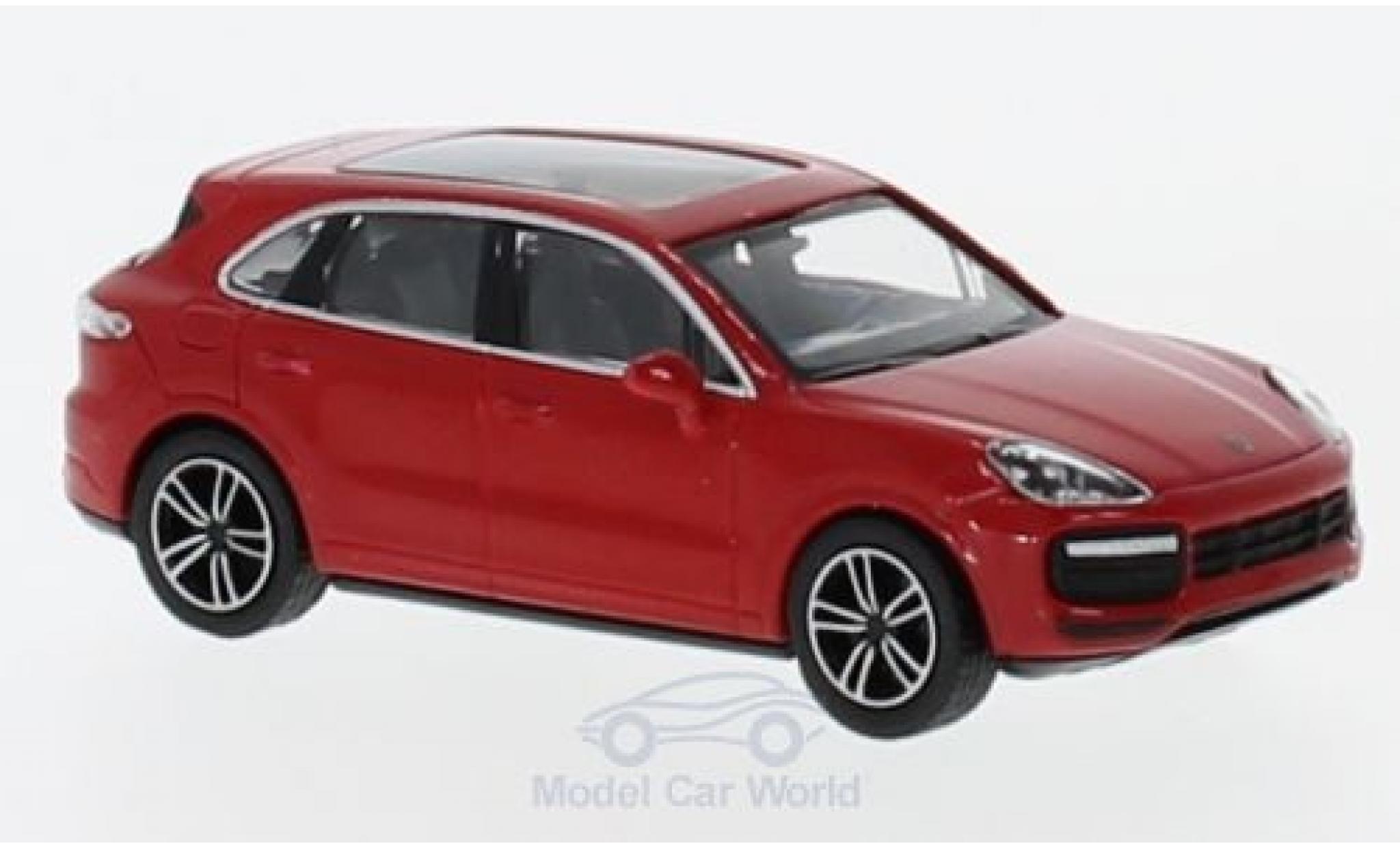 Porsche Cayenne Turbo 1/87 Minichamps Turbo rosso 2017 modellino in miniatura