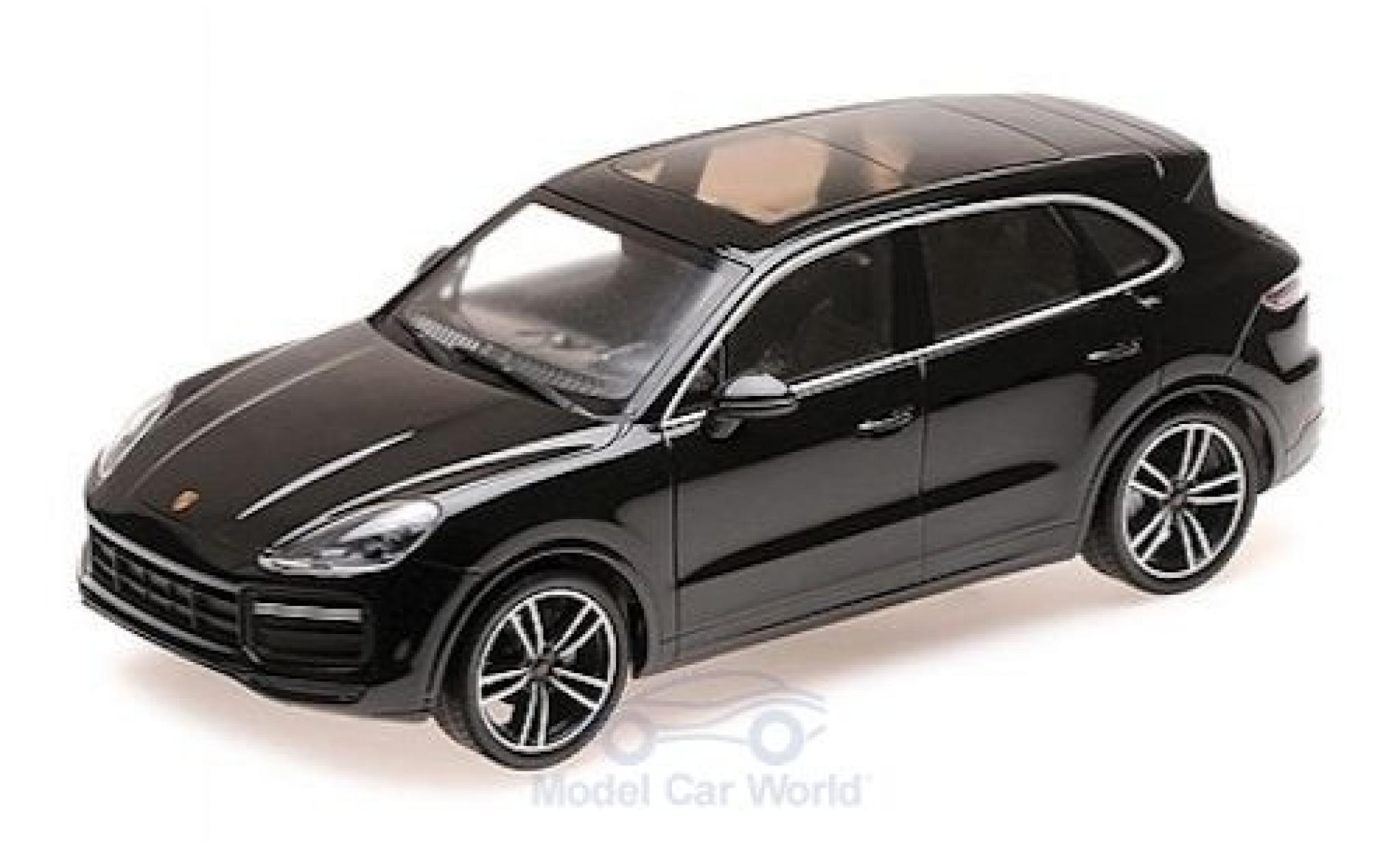 Porsche Cayenne Turbo S 1/18 Minichamps Turbo S nero 2017 modellino in miniatura