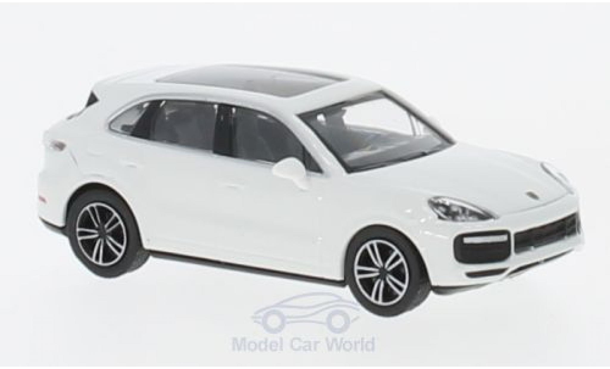 Porsche Cayenne Turbo 1/87 Minichamps Turbo bianco 2017 modellino in miniatura