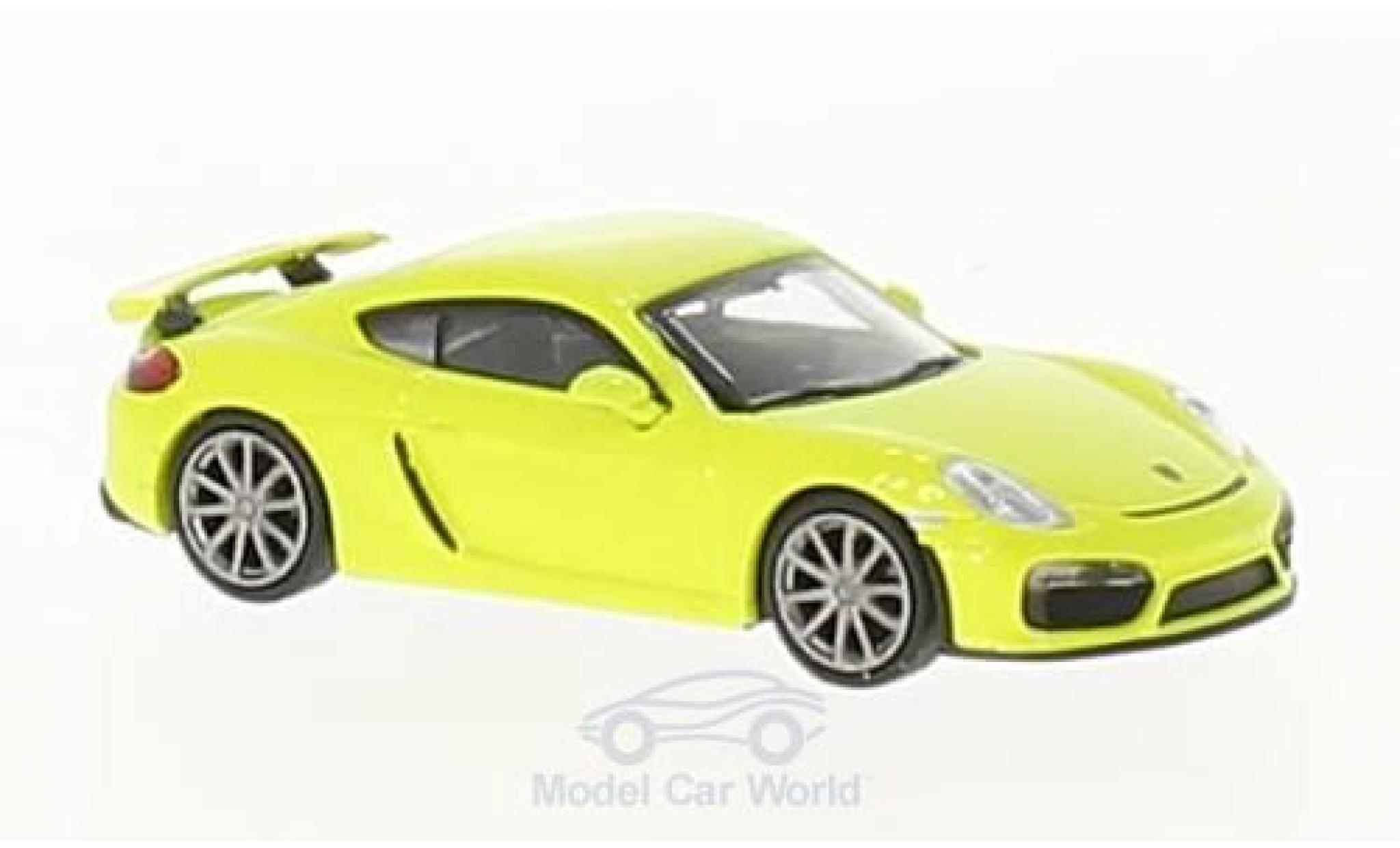 Porsche Cayman GT4 1/87 Minichamps GT4 verde 2016 modellino in miniatura