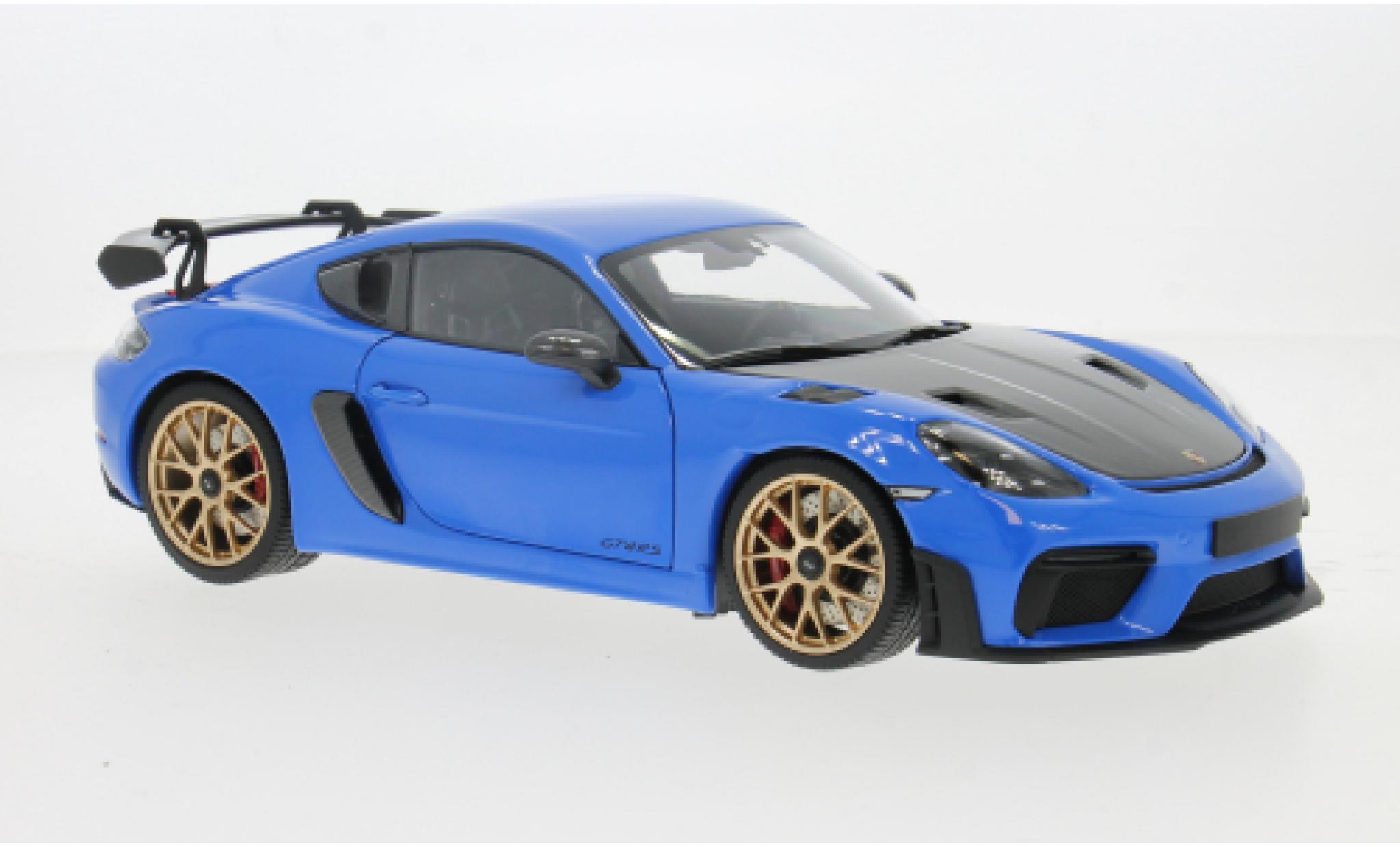 Porsche Cayman GT4 Minichamps RS blau 2024 1:18 modellino in miniatura