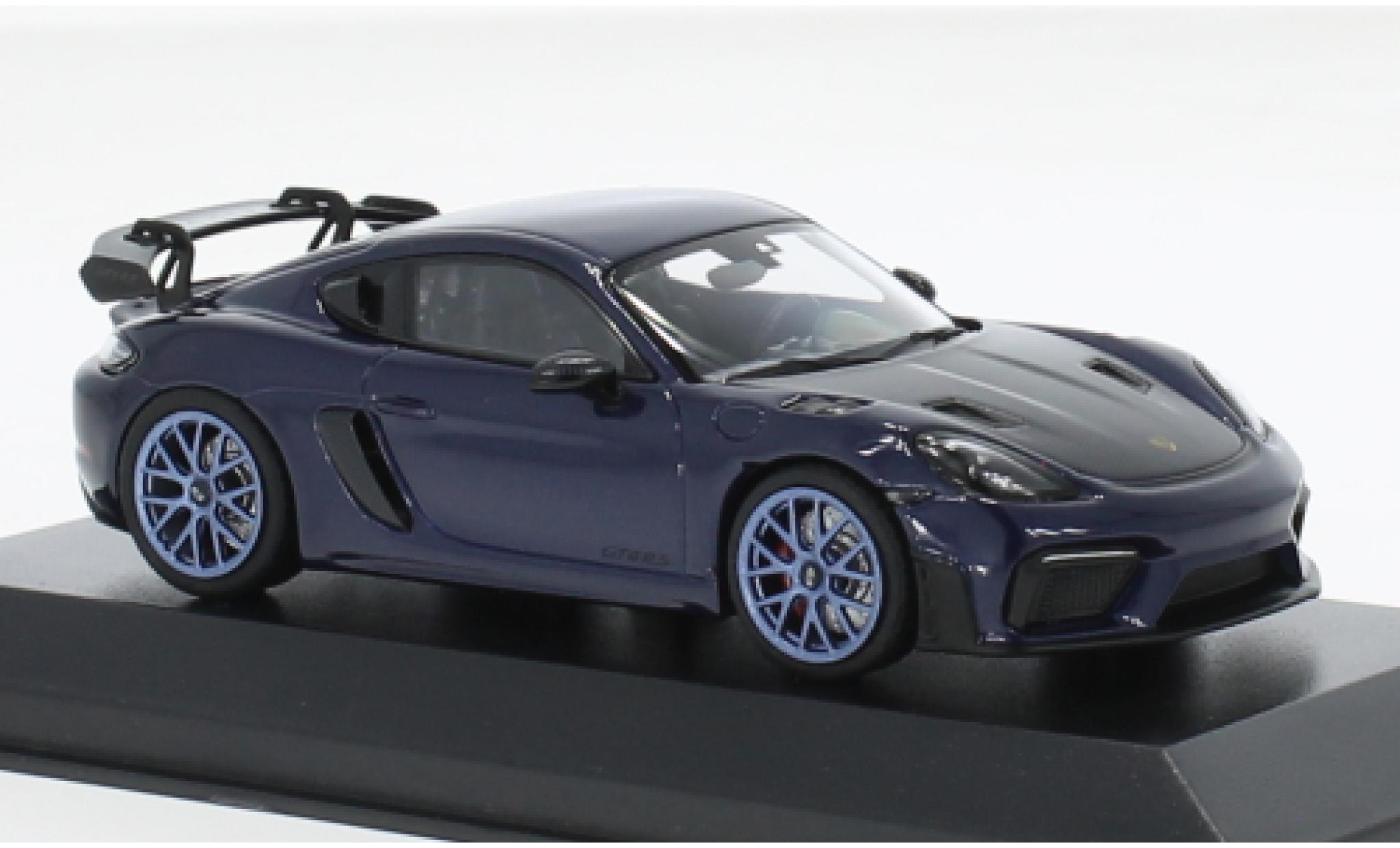 Porsche Cayman GT4 1/43 Minichamps RS metallise blau 2021 1:43 modellino in miniatura