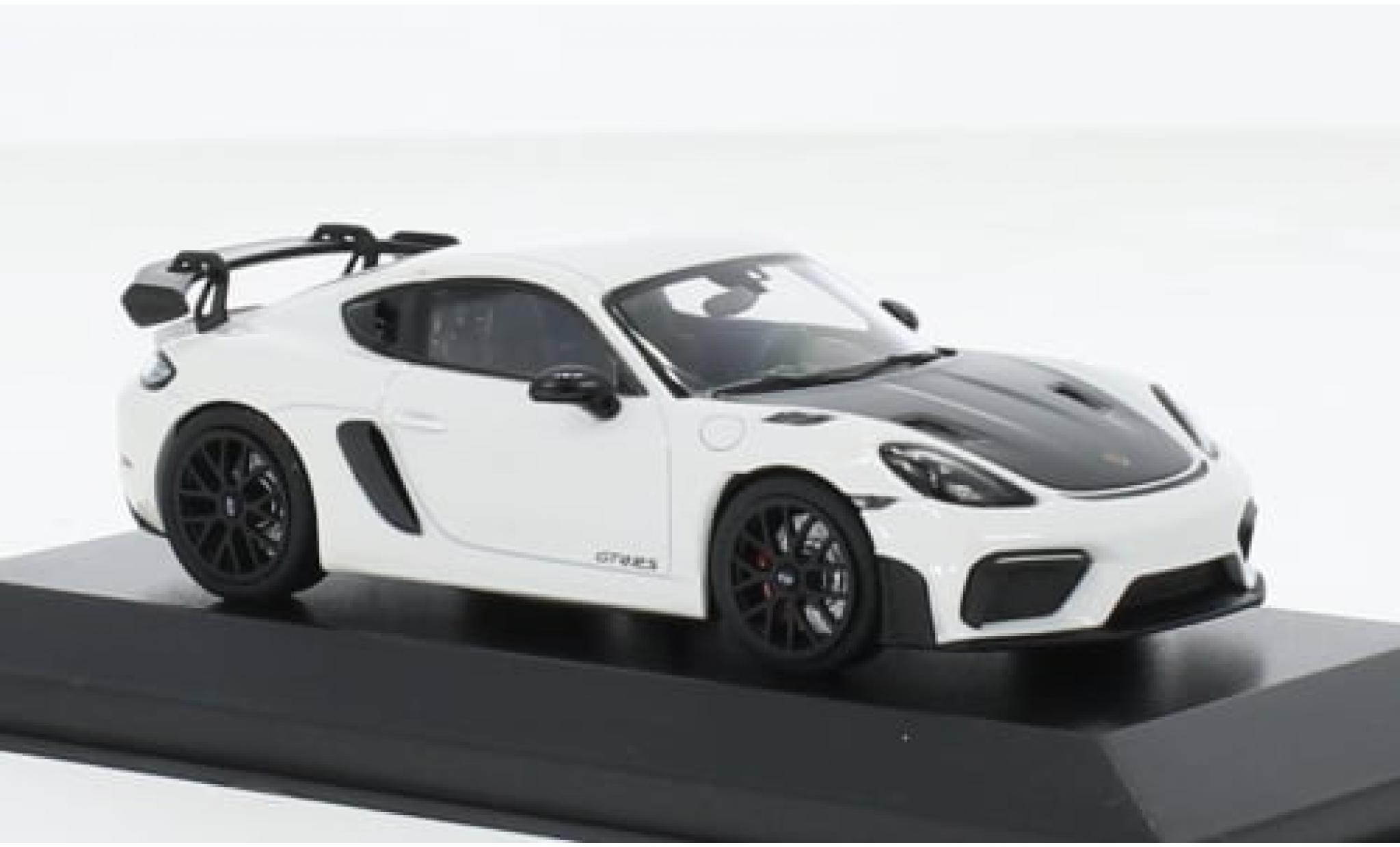 Porsche Cayman GT4 1/43 Minichamps RS metallise weiss 2021 1:43 modellino in miniatura