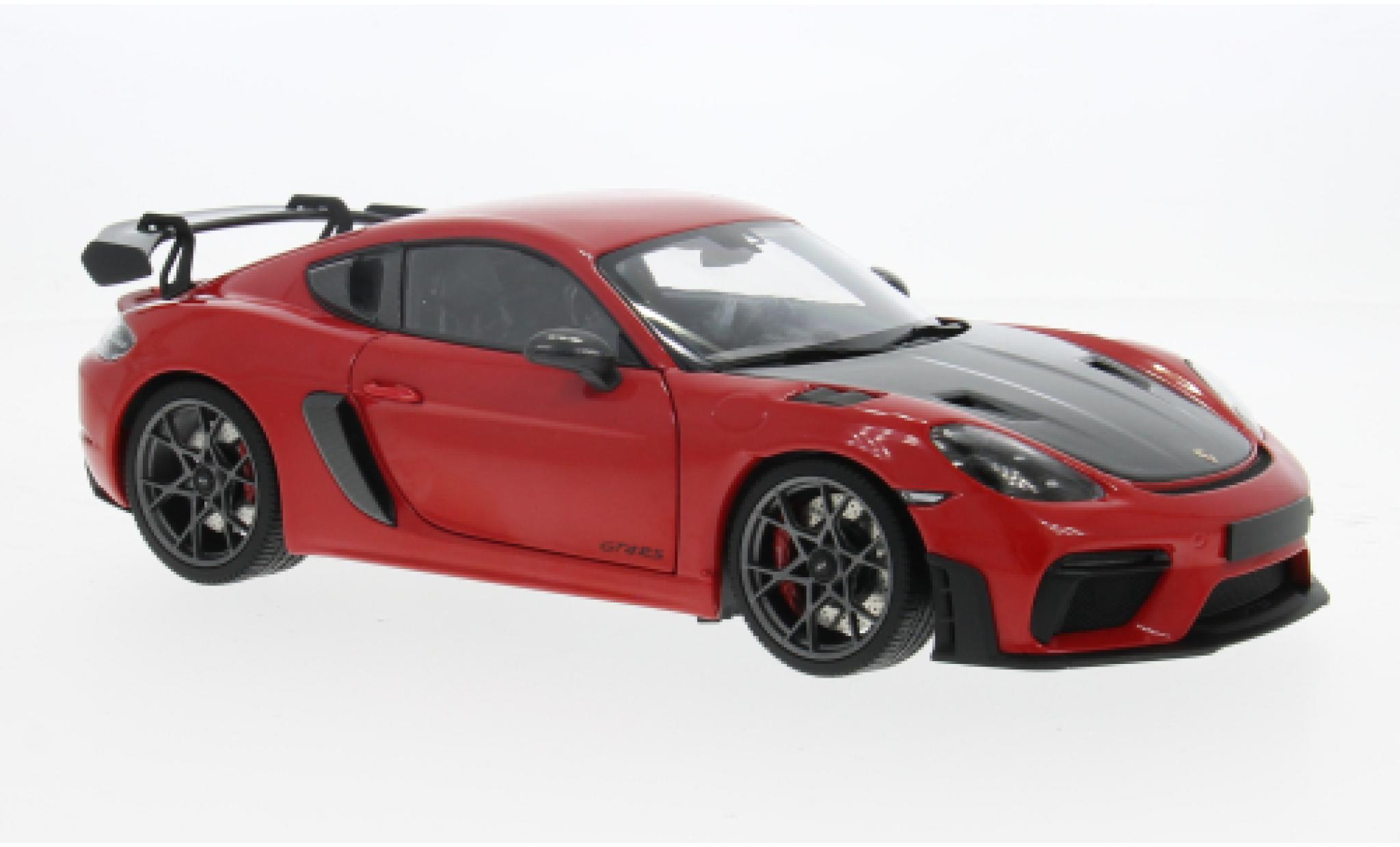 Porsche Cayman GT4 1/18 Minichamps RS rot 2024 1:18 modellino in miniatura