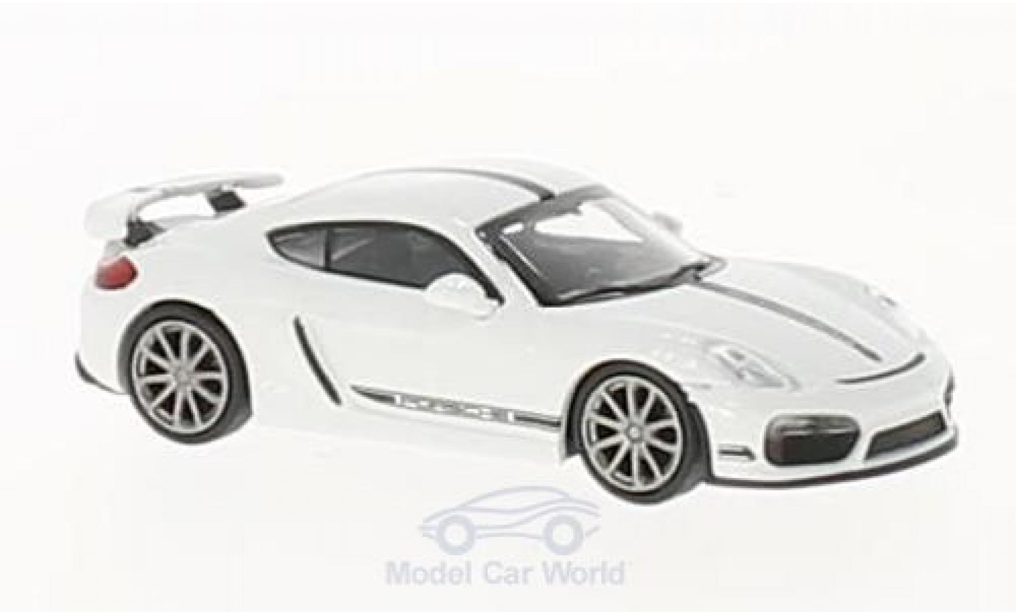 Porsche Cayman GT4 1/87 Minichamps GT4 bianco 2016 modellino in miniatura