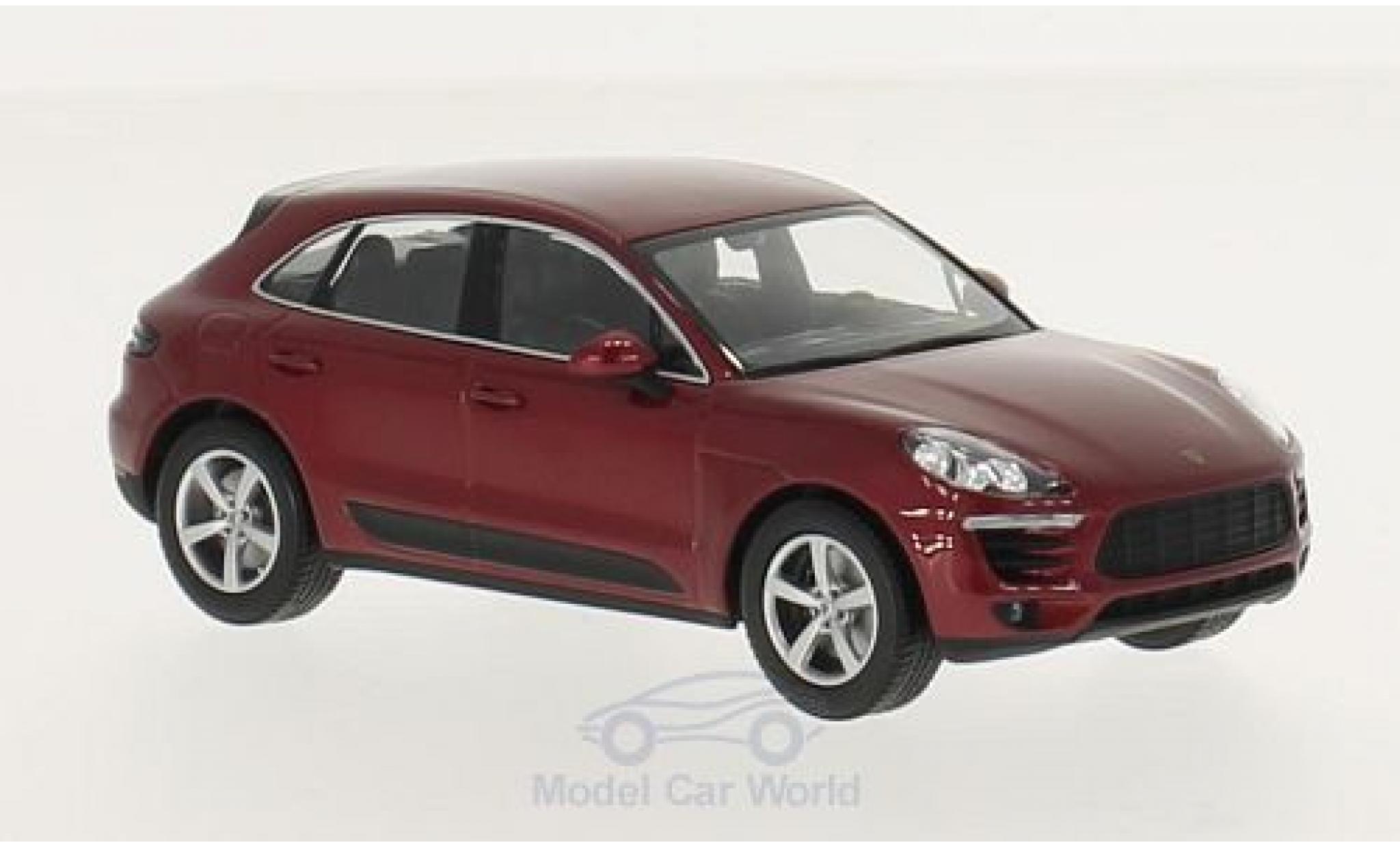 Porsche Macan 1/43 Minichamps metallico rosso 2013 modellino in miniatura