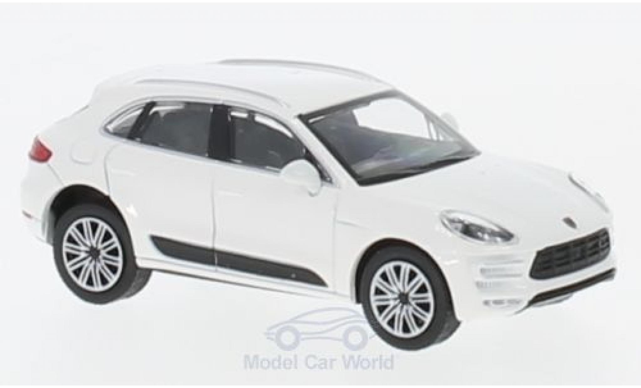 Porsche Macan Turbo 1/87 Minichamps Turbo bianco 2013 modellino in miniatura