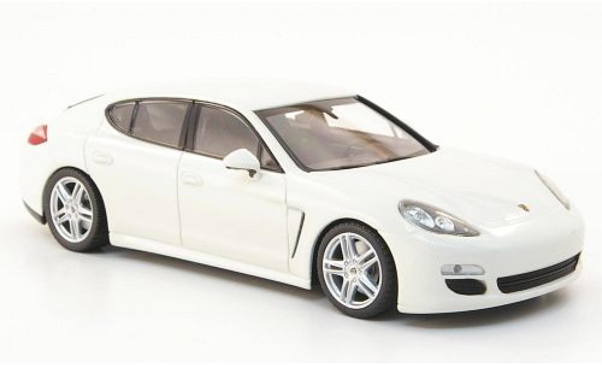 Porsche Panamera 1/43 Minichamps Diesel bianco 2010 sans Vitrine modellino in miniatura