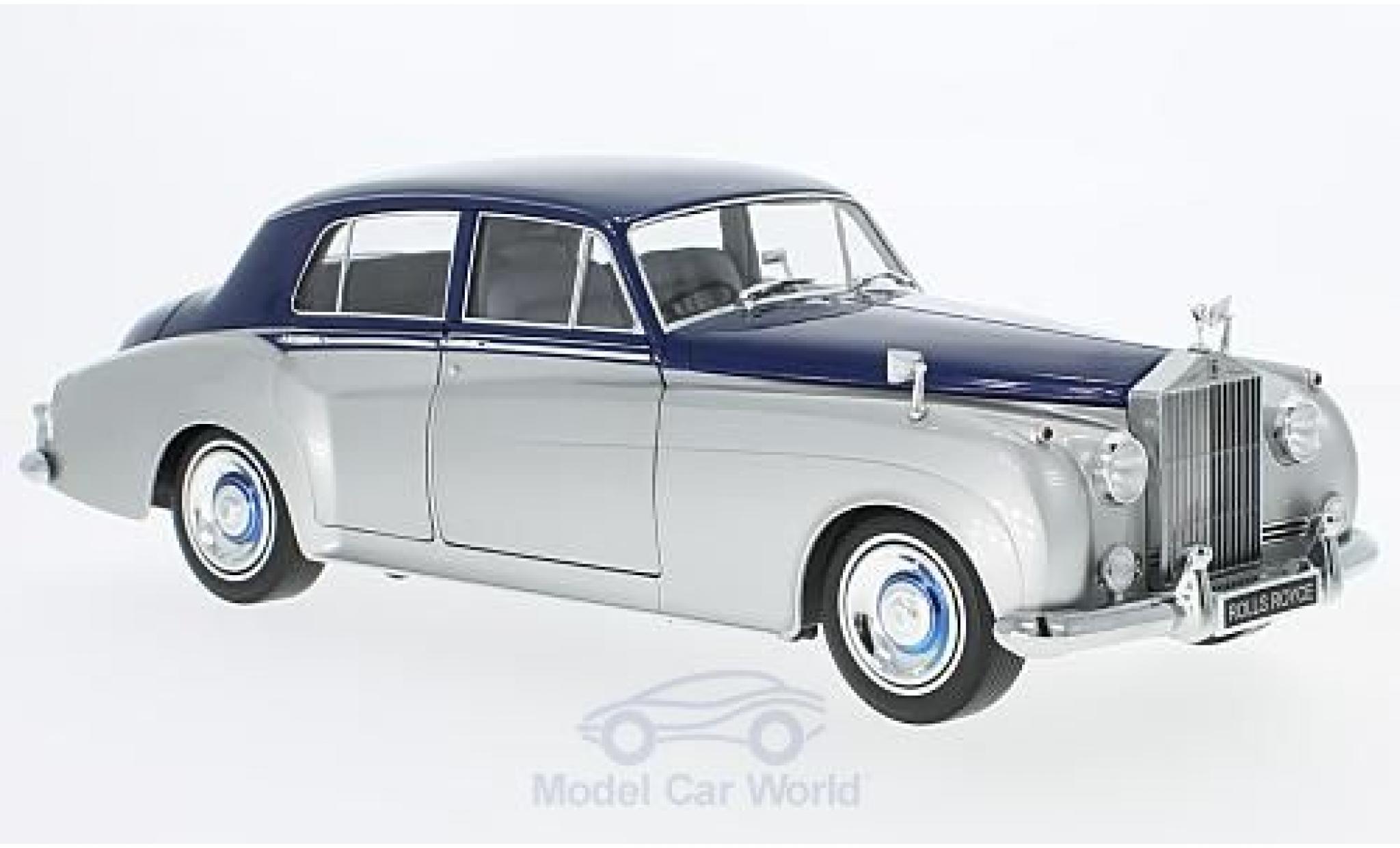 Rolls Royce Silver Cloud 1/18 Minichamps II grigio/blu RHD 1960 modellino in miniatura