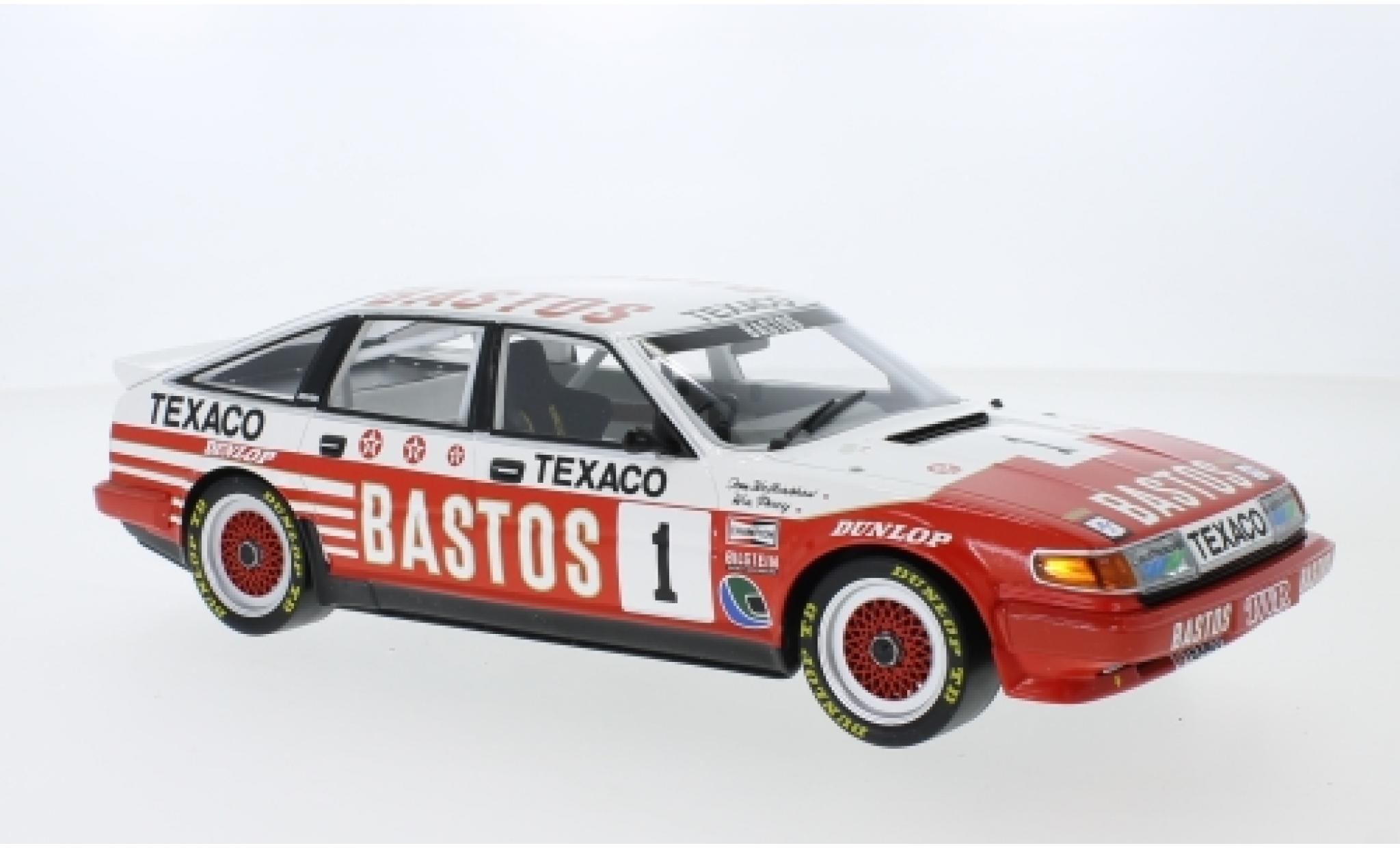 Rover Vitesse 1/18 Minichamps RHD No.1 Bastos Texaco Racing Team Bastos ETCC 500 km Donington 1985 T.Walkinshaw/W.Percy modellino in miniatura
