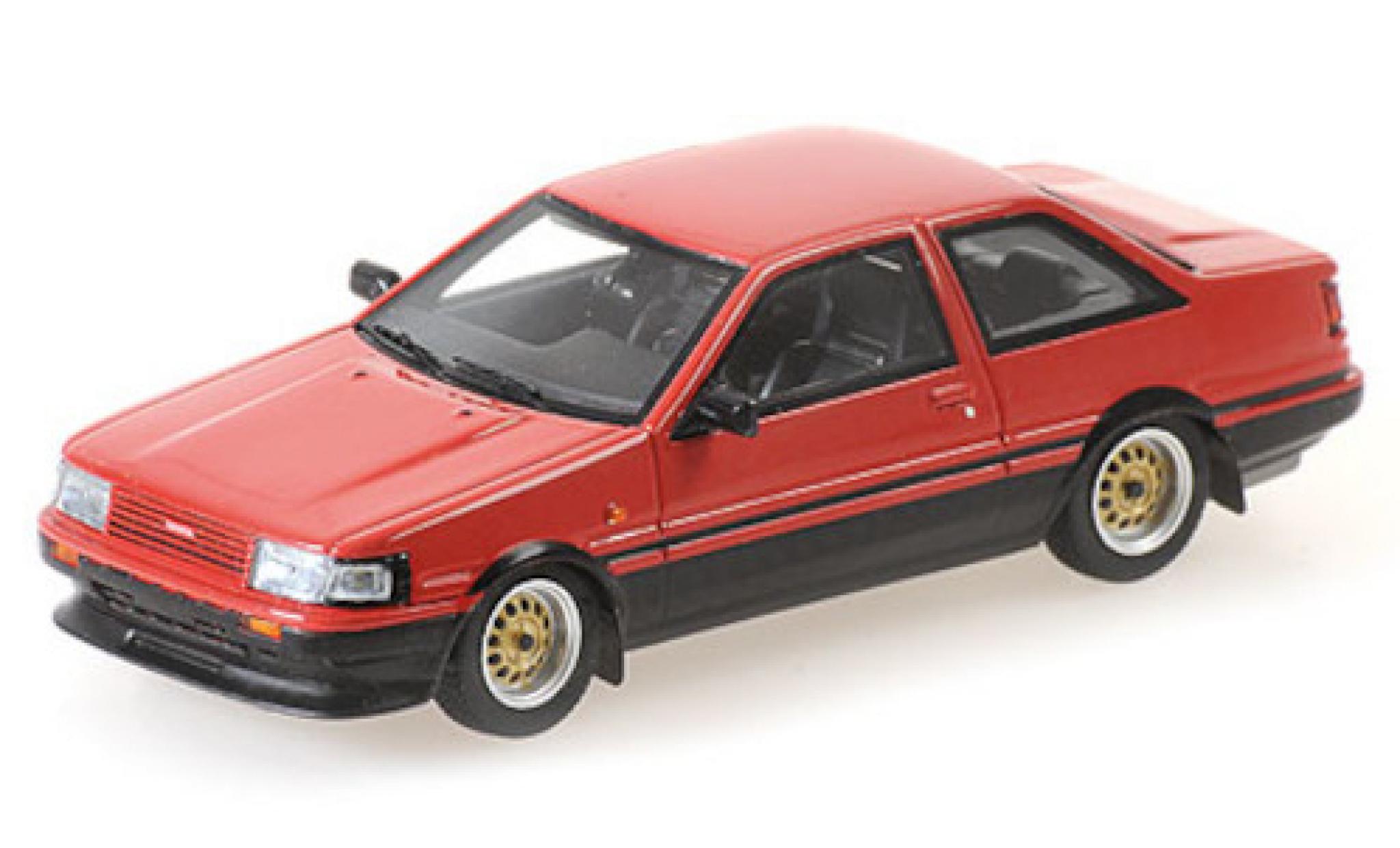 Toyota Corolla 1/43 Minichamps GT rosso 1984 modellino in miniatura