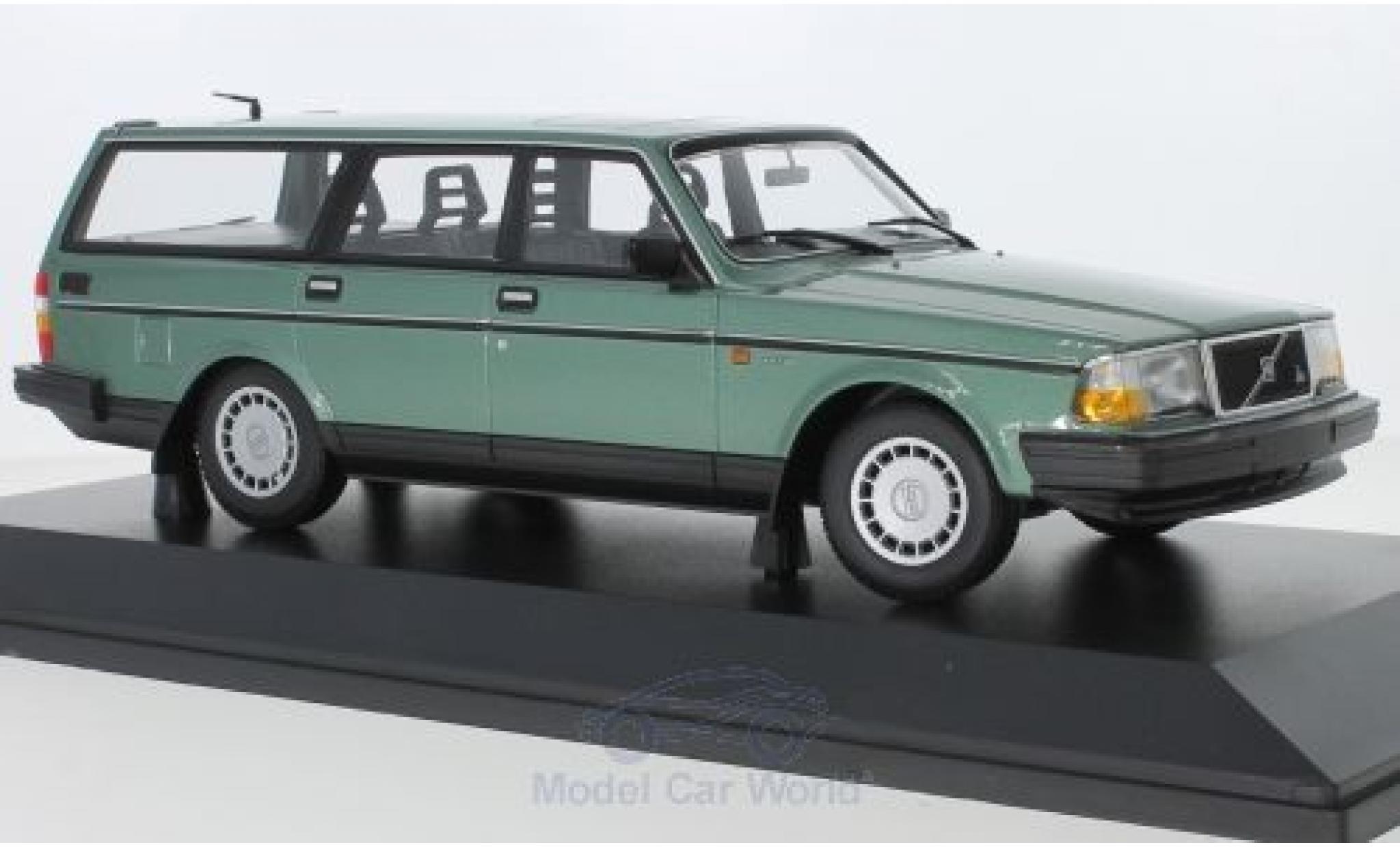 Volvo 240 1/18 Minichamps GL Break metallico verde 1986 modellino in miniatura
