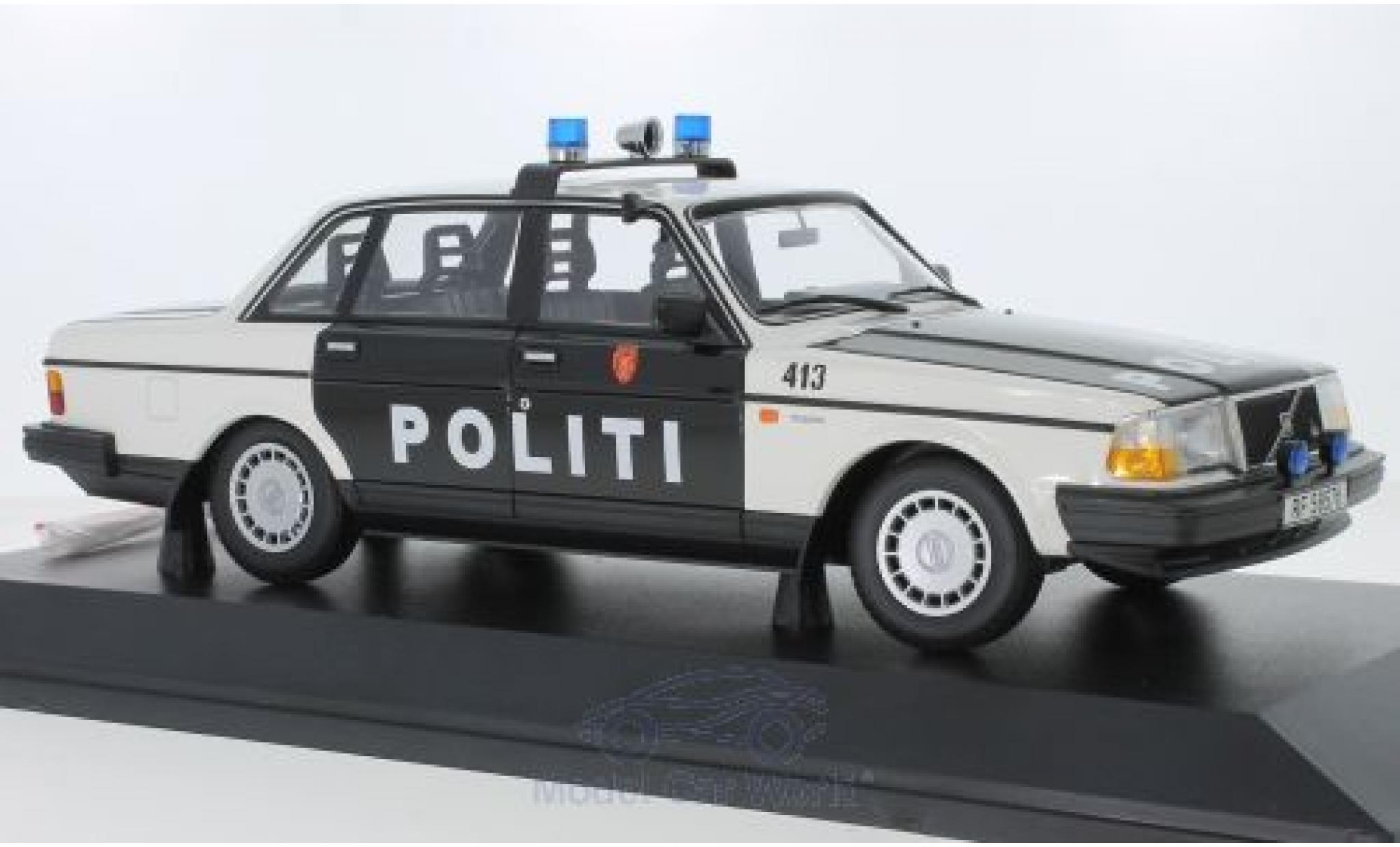 Volvo 240 1/18 Minichamps GL Politi Norway 1986 modellino in miniatura