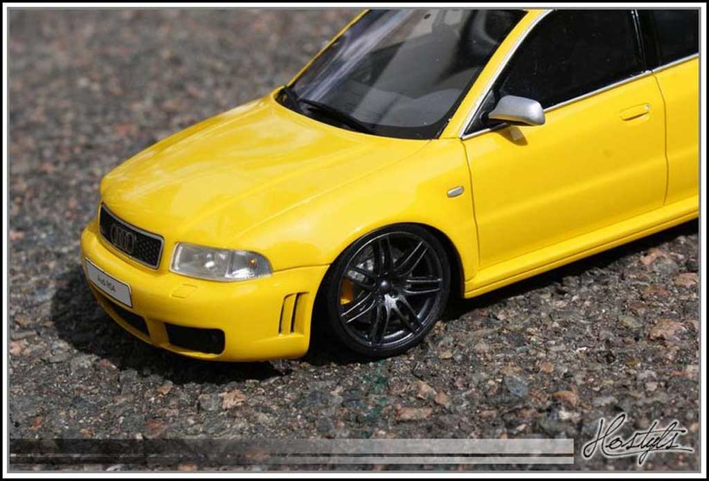 Audi RS4 1/18 Ottomobile B5 - Jantes 4 B7 anthracite tuning modellino in miniatura