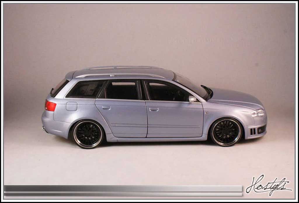 Audi RS4 1/18 Kyosho B7 on BBS tuning modellino in miniatura