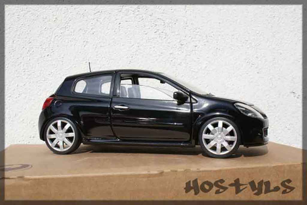 Renault Clio 3 RS 1/18 Solido 3 RS nero preparee tuning