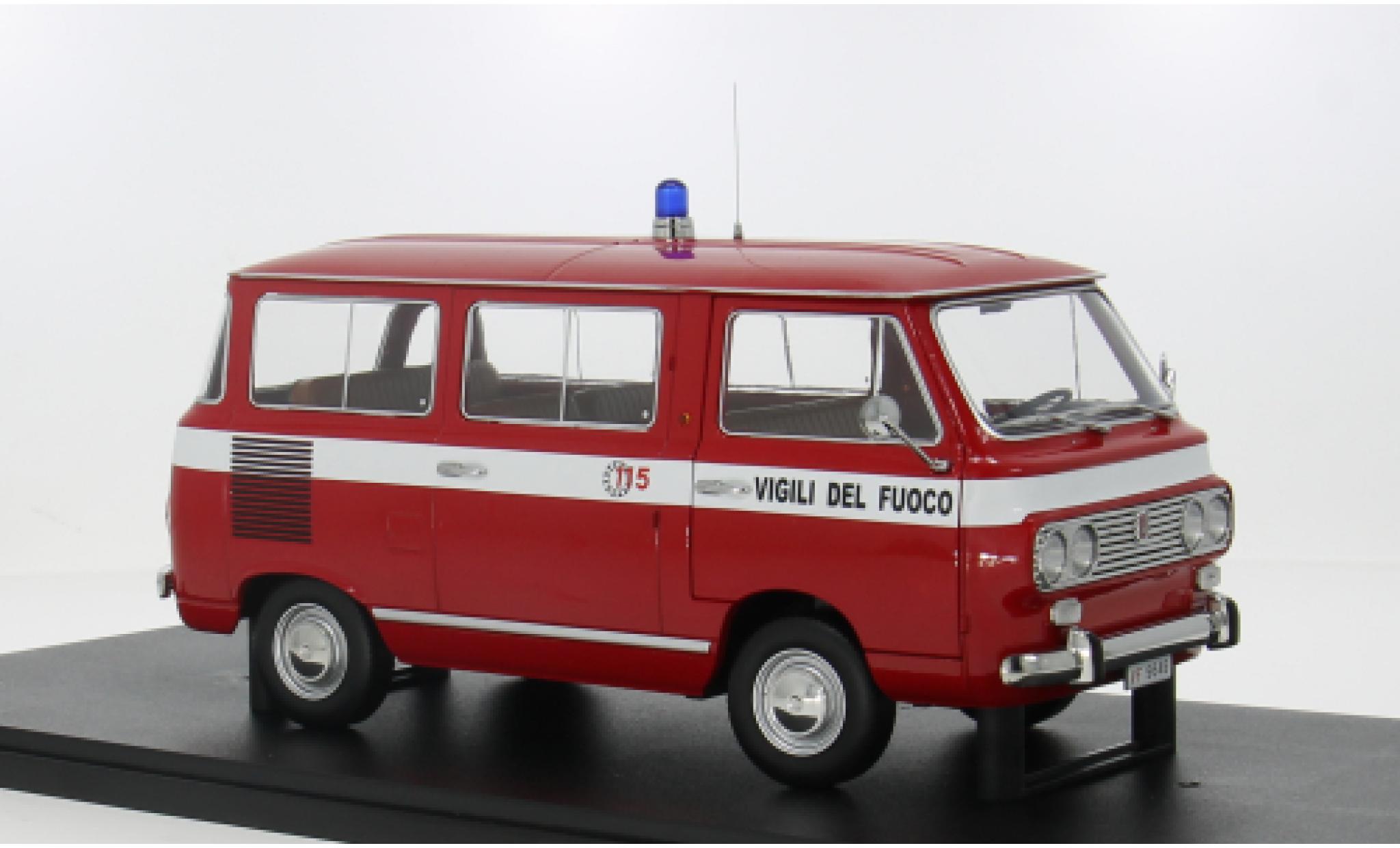 Fiat 850 1/18 Mitica Familiare 1970 Vigili del Fuoco 1:18 modellino in miniatura