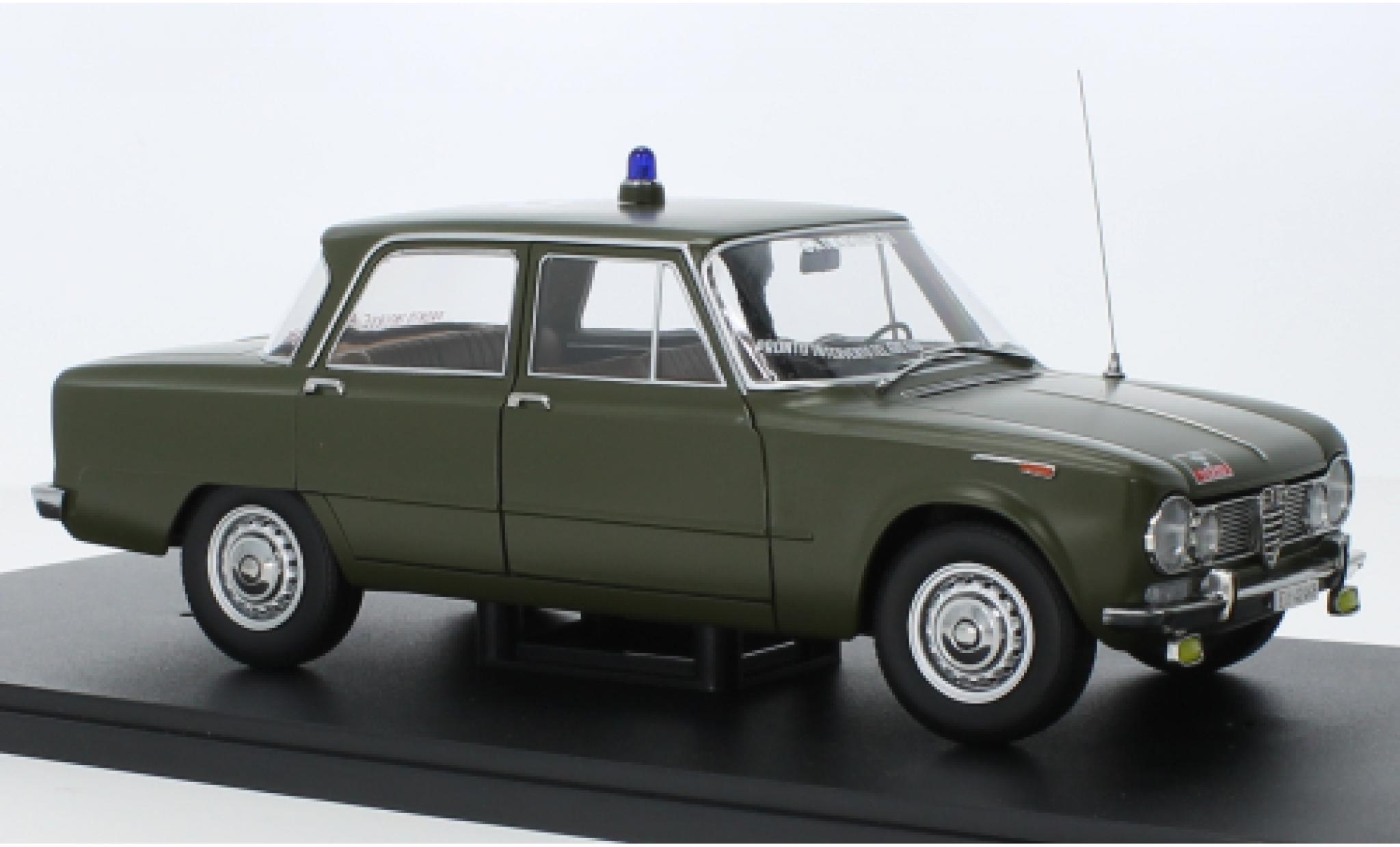 Alfa Romeo Giulia 1/18 Mitica 1.6 Ti Carabinieri roma 1963 modellino in miniatura