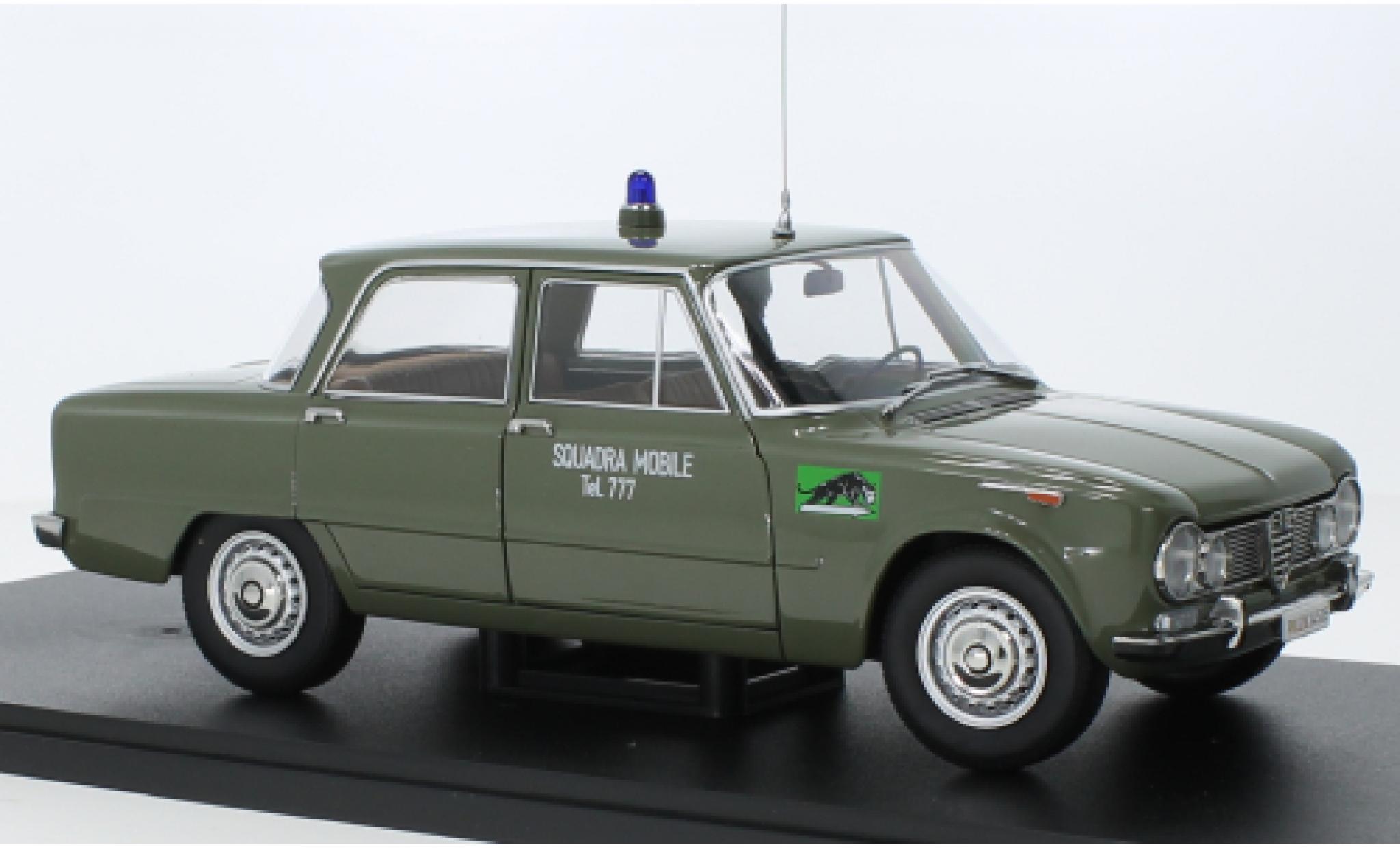 Alfa Romeo Giulia 1/18 Mitica 1.6 Ti Polizia Milano 1963 modellino in miniatura