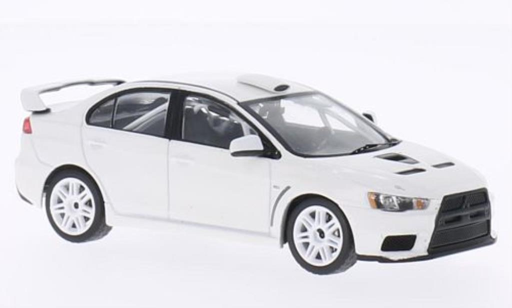 Mitsubishi Lancer 1/43 IXO Evo X 2011 Rally Spec bianco 2011 modellino in miniatura
