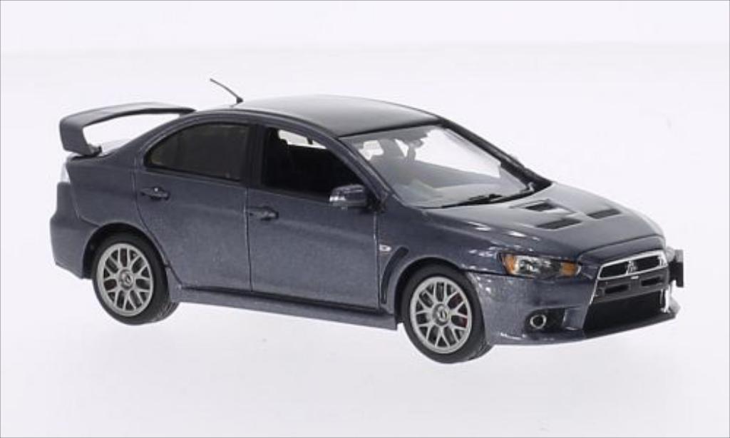Mitsubishi Lancer 1/43 Vitesse Evo X Final Edition metallico grigio RHD modellino in miniatura