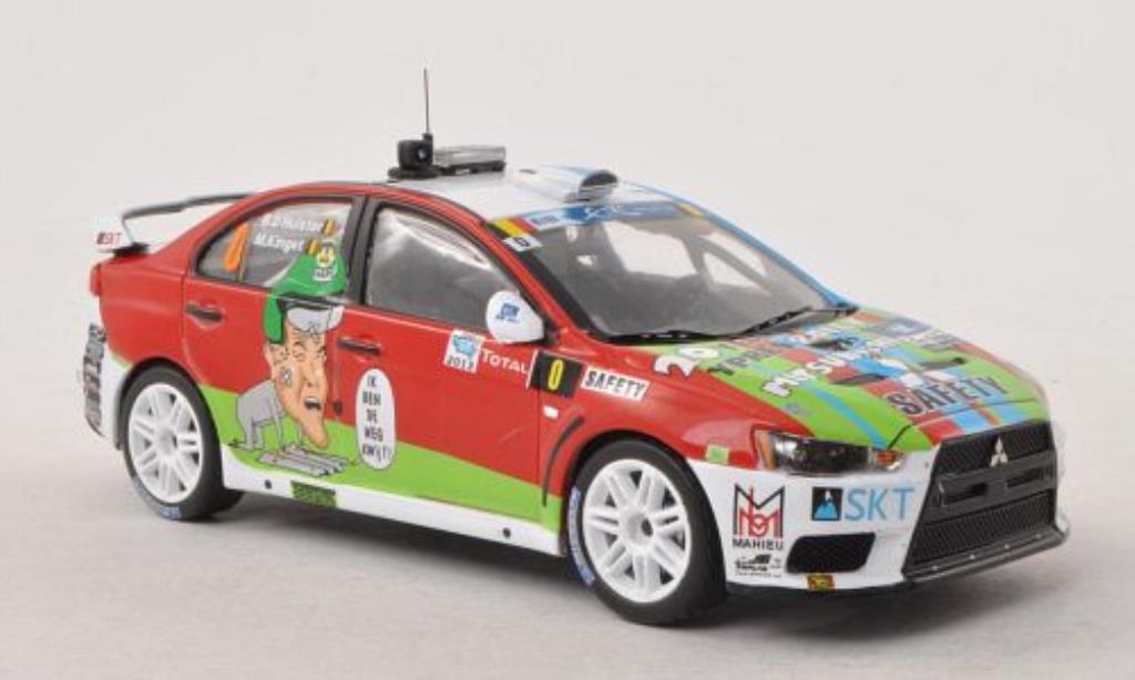 Mitsubishi Lancer 1/43 IXO Evo X No.0 Rally Ypern 2013 modellino in miniatura