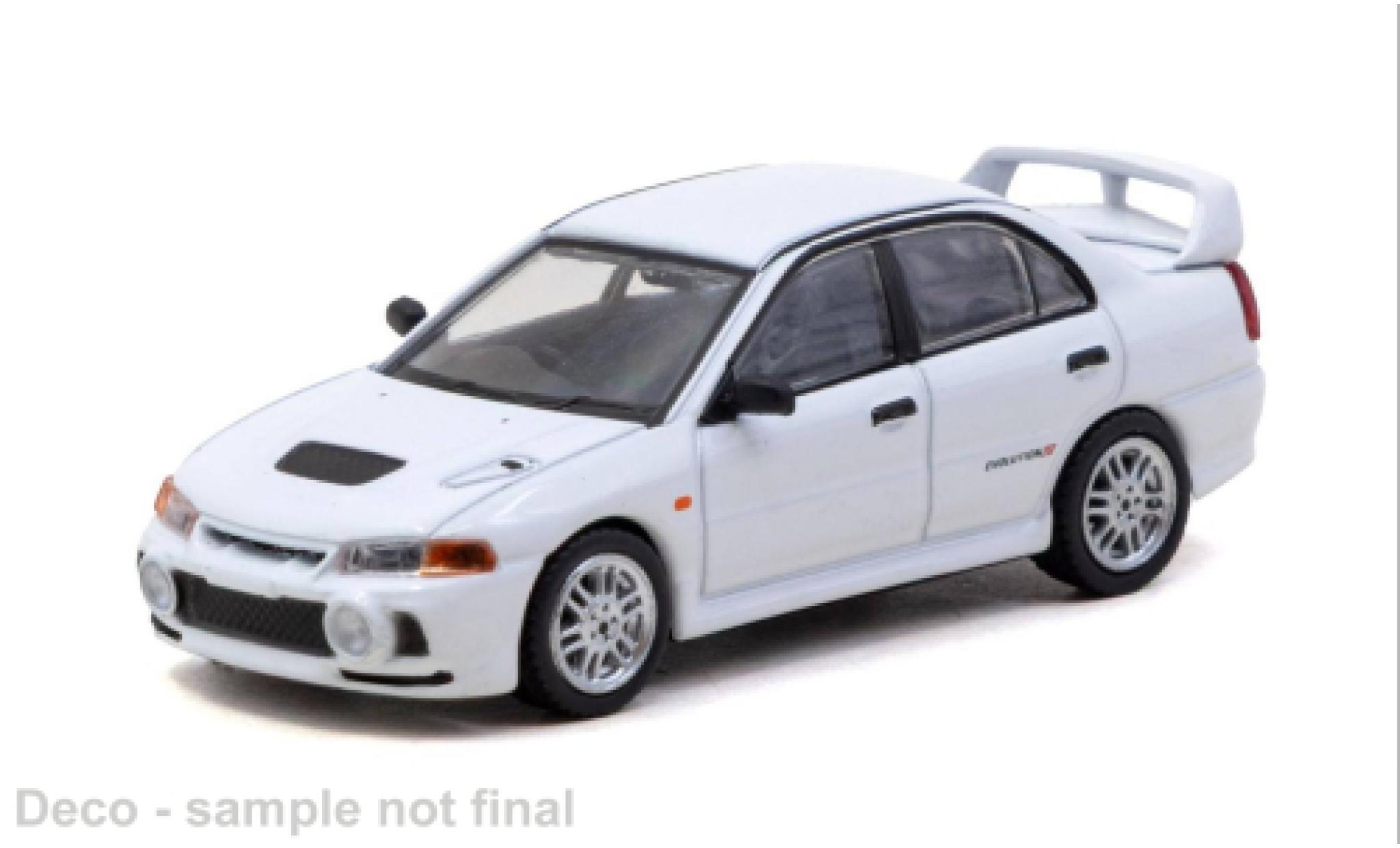 Mitsubishi Lancer 1/64 Tarmac Works RS Evolution IV weiss 1996 1:64 modellini auto