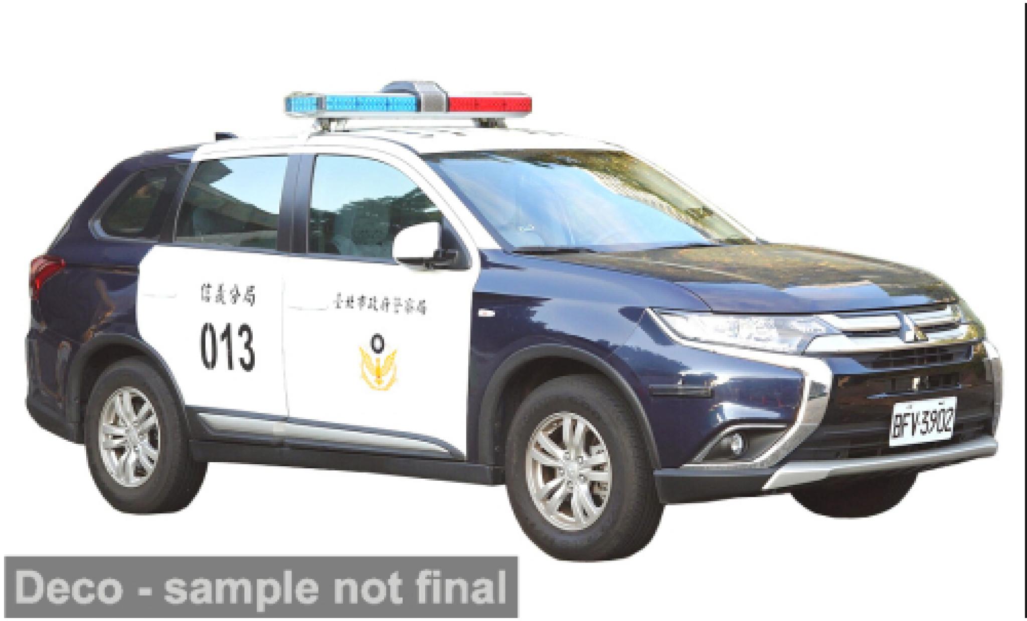 Mitsubishi Outlander 1/43 Vitesse 2019 Taipei City Police Department 1:43 modellino in miniatura