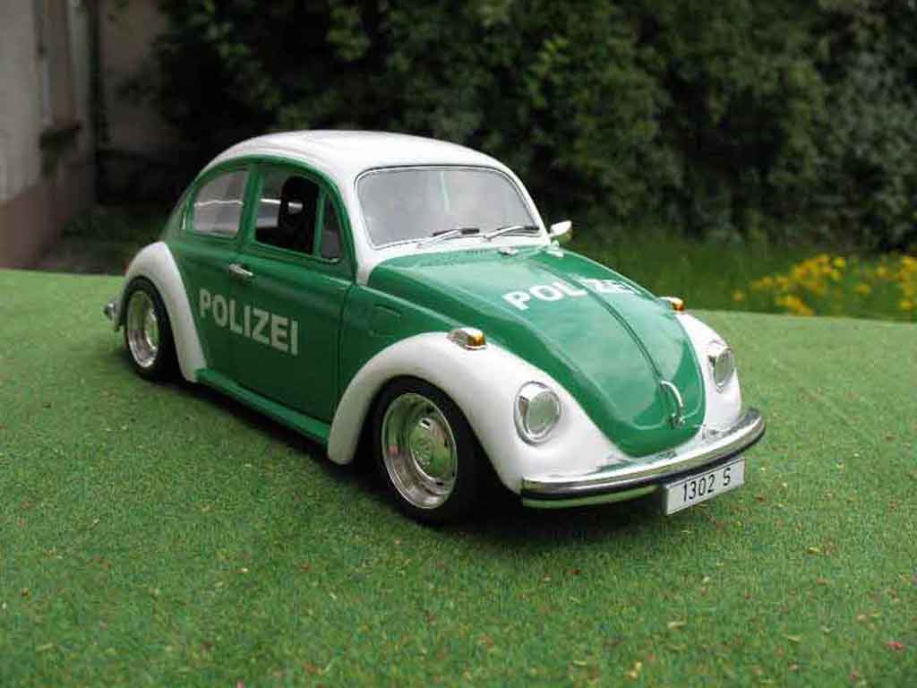 Volkswagen Kafer 1/18 Solido coxinelle polizei / police modellino in miniatura