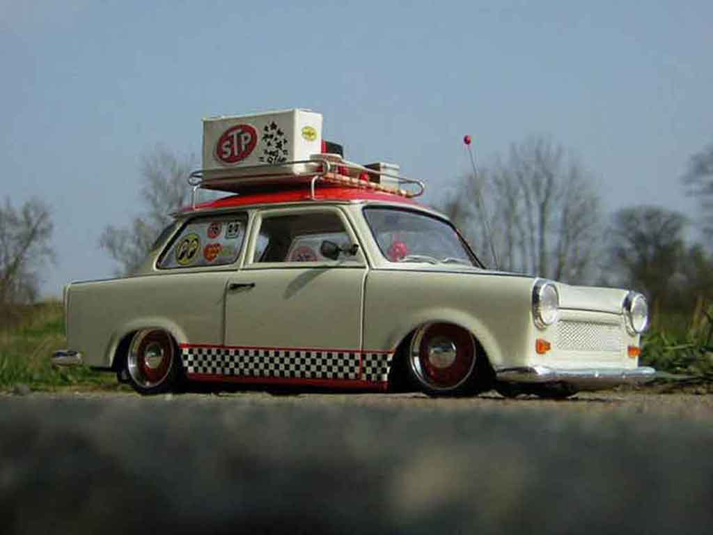Trabant 601 de luxe 1/18 Sun Star de luxe oldskool trabimaker ost berlin 1969 tuning modellino in miniatura