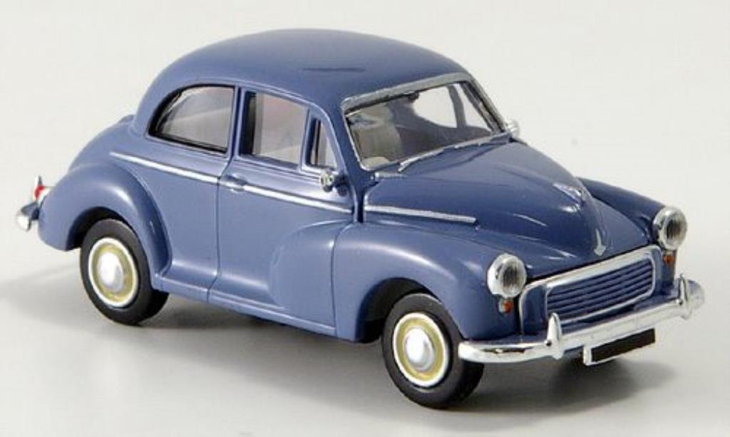 Morris Minor 1/87 Brekina Rechtslenker blu modellino in miniatura