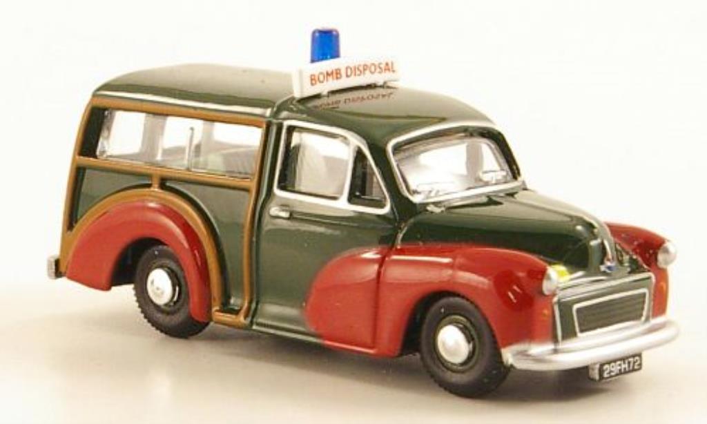 Morris Minor 1/76 Oxford Traveller Bomb Disposal modellino in miniatura