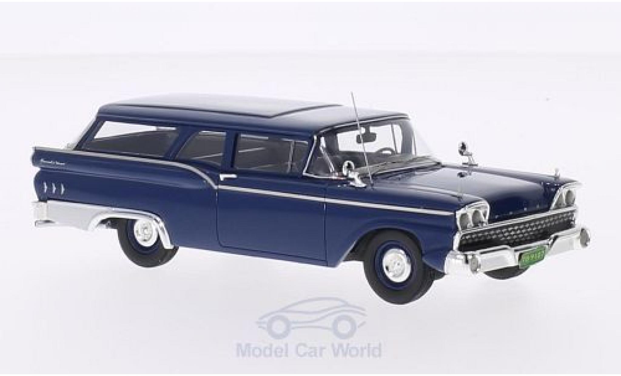 Ford Ranch Wagon 1/43 Motorhead blu 1959 modellino in miniatura
