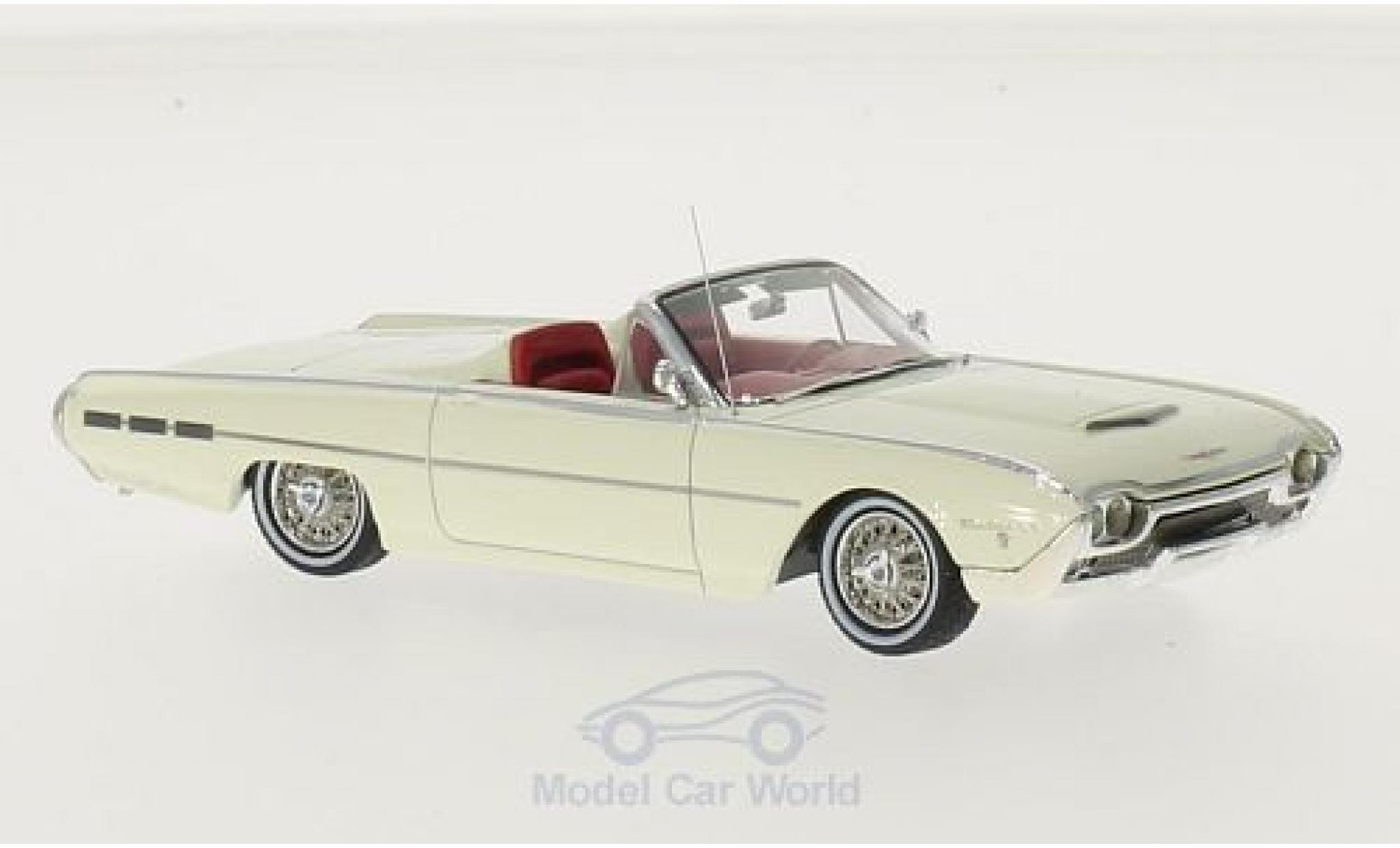 Ford Thunderbird 1962 1/43 Motorhead Sports Roadster bianco 1962 modellino in miniatura