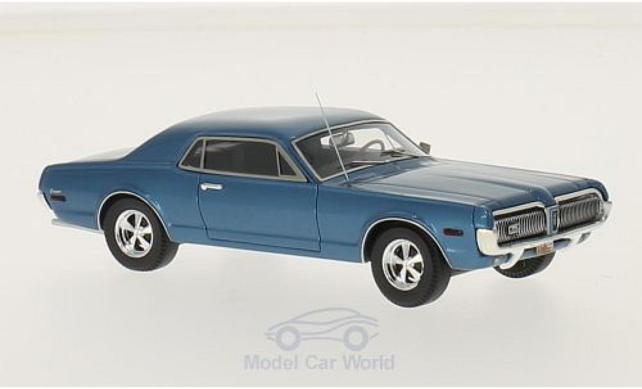 Mercury Cougar 1/43 Motorhead blu 1968 modellino in miniatura