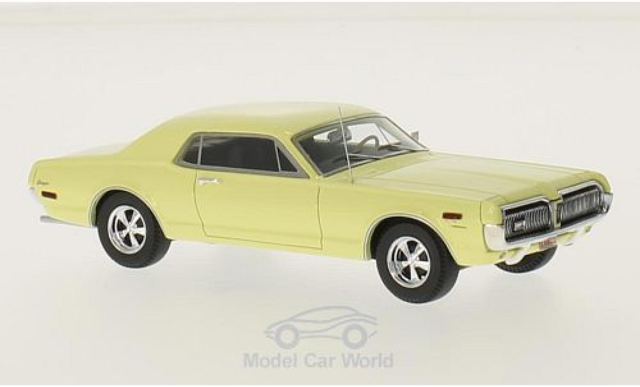Mercury Cougar 1/43 Motorhead giallo 1968 modellino in miniatura