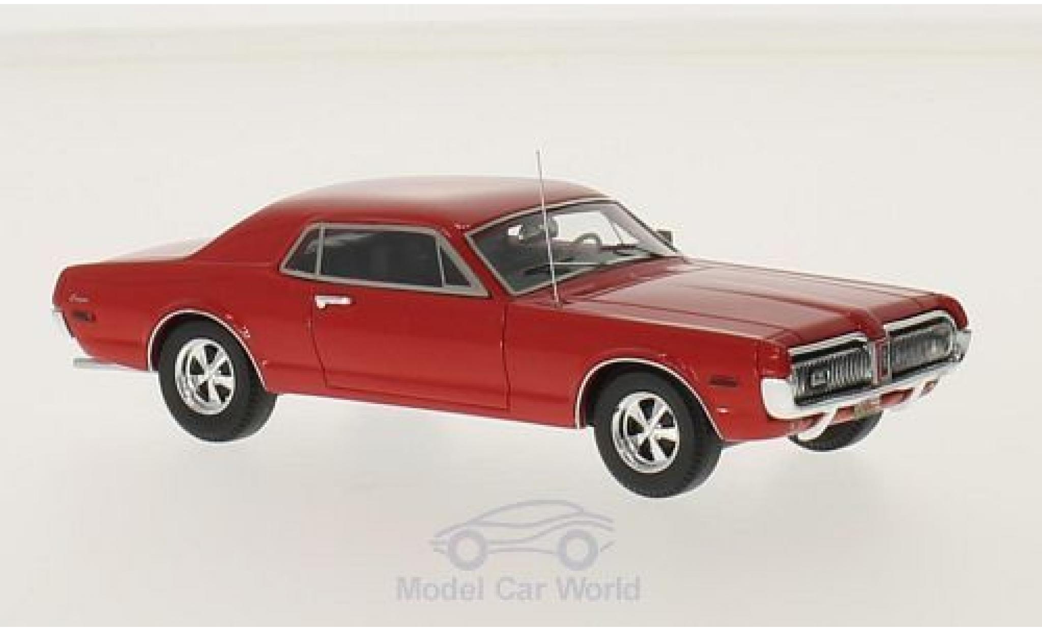 Mercury Cougar 1/43 Motorhead rosso 1968 modellino in miniatura