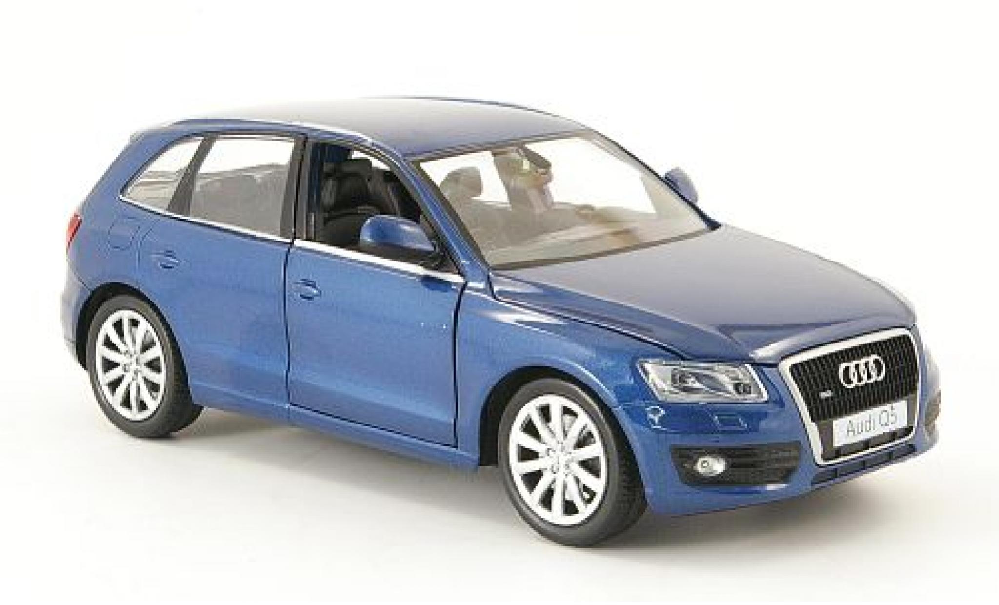 Audi Q5 1/24 Motormax metallico blu modellino in miniatura
